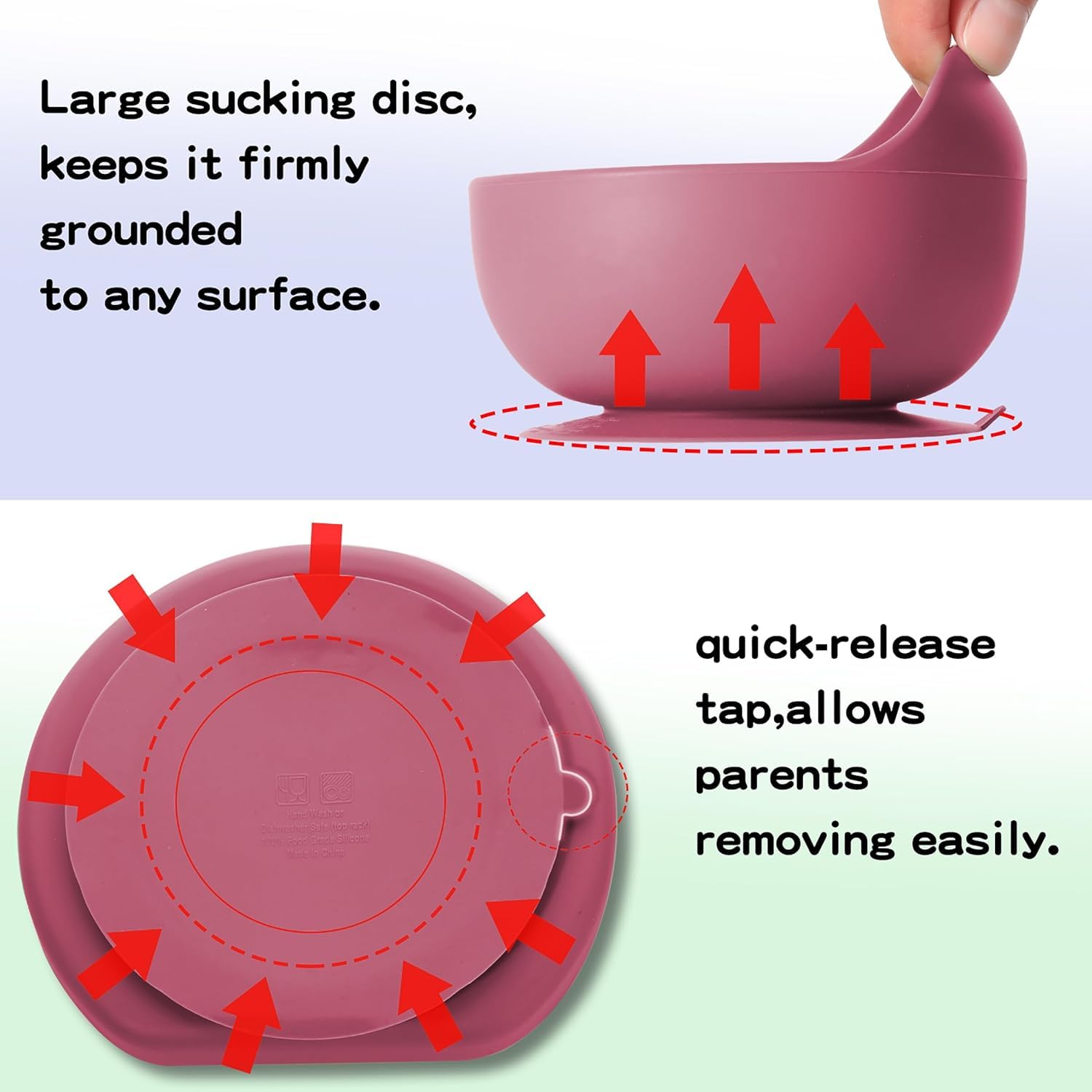UCRAVO Pink Baby Feeding Set for Girls Silicone Baby Led Weaning Set with Adjustable Bib, Suction Plate, Suction Bowl, Baby Training Cup with Straw, Spoon and Fork Set, Toddler Feeding Essentials