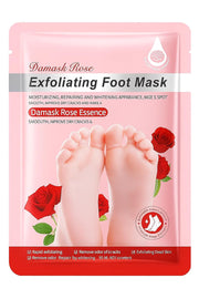 UCRAVO Red Foot Peeling Mask for Dead Skin Removal, Exfoliating Foot Peel Mask Socks for Cracked Heels, Callus & Dry Feet Repair, Baby Soft Smooth Feet Spa Treatment at Home for Men & Women (1 Pair)