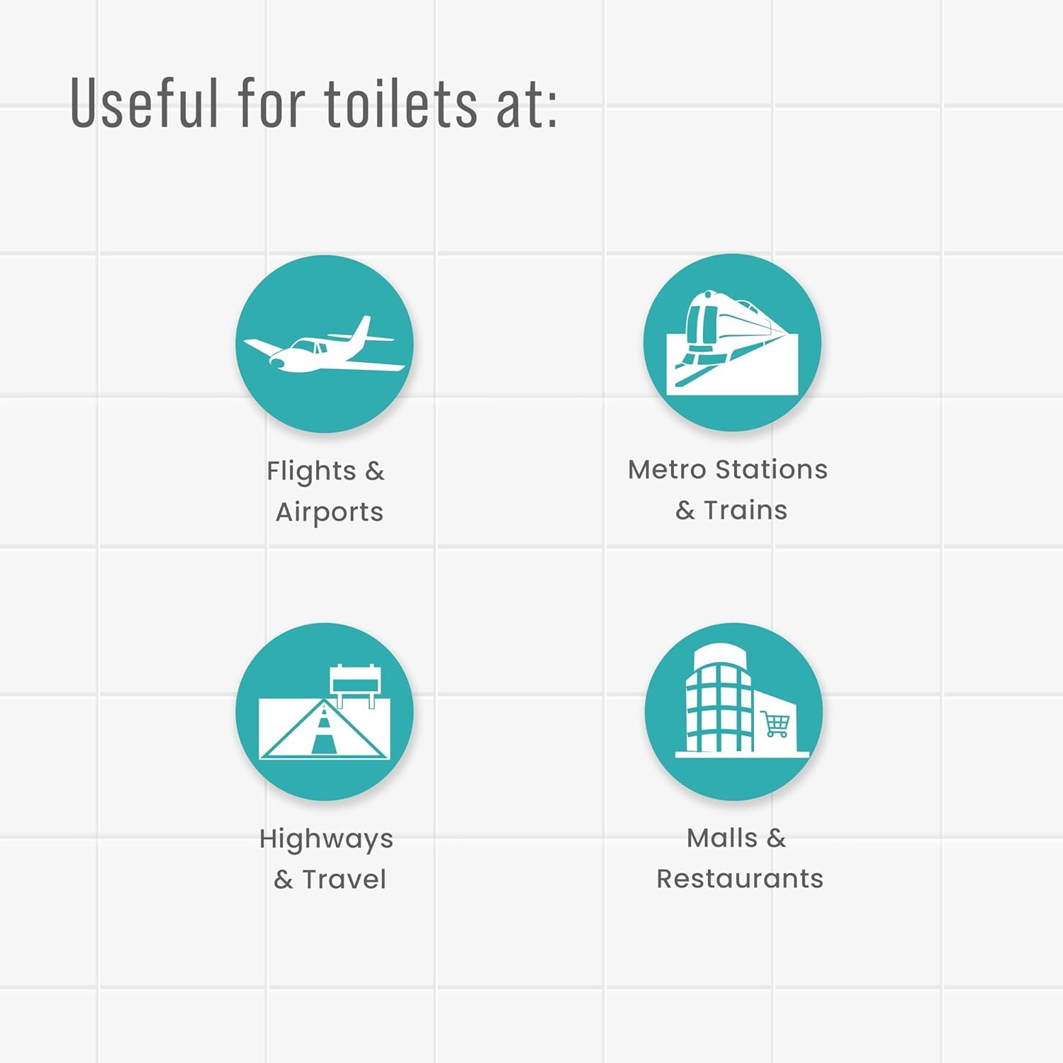 UCRAVO Paper Toilet Seat Covers Disposable for Women & Men | Flushable Toilet Seat Protector | Hygienic Public Restroom Use | Travel, Office & Pregnancy Care Essential | Nature Friendly (40 Pieces)