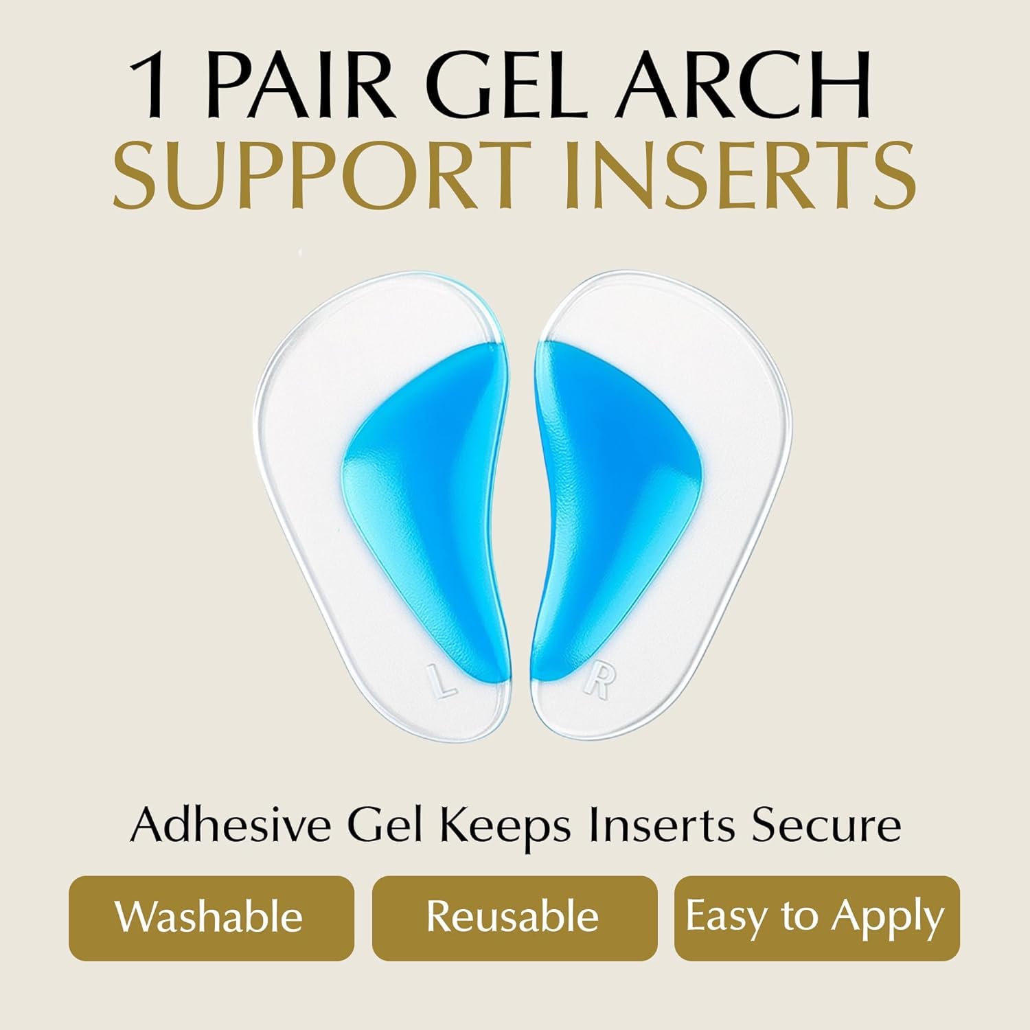 UCRAVO Silicone Gel Heel Cups for Heel Pain Relief | Soft Cushion Heel Support Inserts for Plantar Fasciitis,Heel Spur, Cracked Heels & Achilles Pain Shock Absorbing Heel Pads for Men & Women(1 Pair)