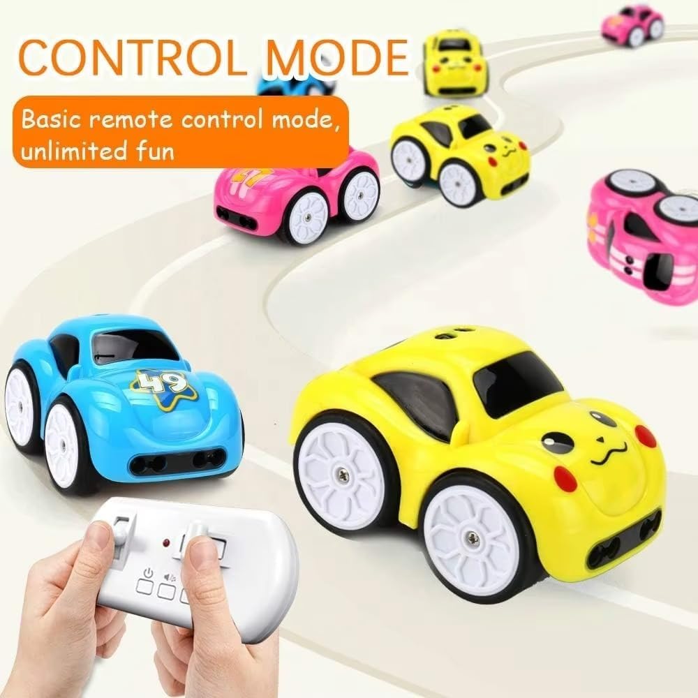 UCRAVO Magic Induction 2.4G RC Car for Kids with Rail Track Line Following Mode,Smart Sensor Patrol Toy Car,Remote Control Racing Vehicle & Auto Follow Path,Educational STEM Toy Gift for Boys & Girls