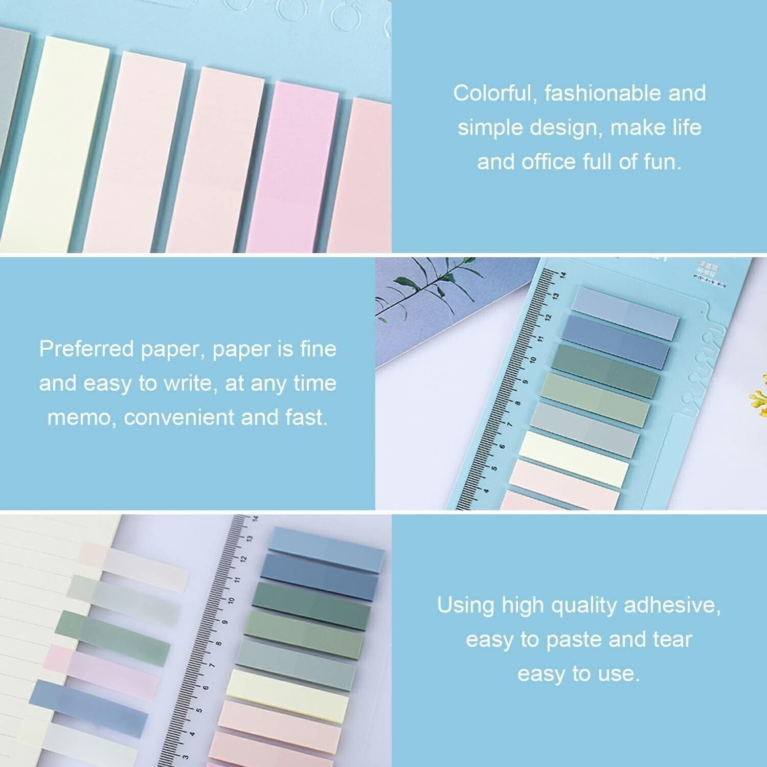 UCRAVO Pack of 160 Transparent Sticky Note Tabs, Clear Sticky Note Tabs with Book Annotation Tabs Kits, Self-Stick Clear Sticky Notes, Revision Stationary for Tracing, Noting, Review, Sketch Drawings