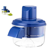 UCRAVO Manual Grape Cutter for Kids & Toddlers Safe Fruit Slicer with Storage Bowl Hand Press Grape & Cherry Tomato Cutter Fruit Chopper for Baby Food,Soft Fruits, Salad Prep & Daily Kitchen Use