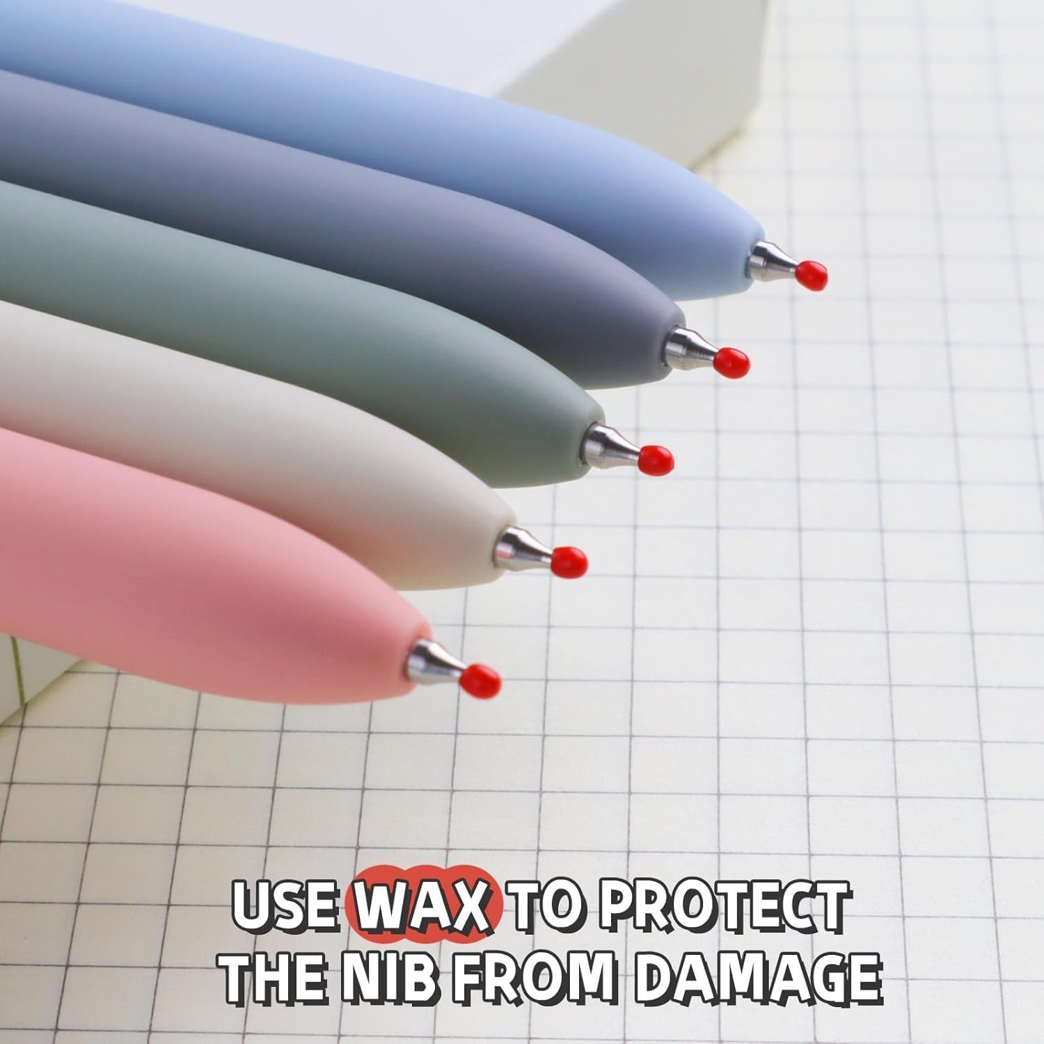 UCRAVO Gel Ink Pen Set of 5 |Ultra Smooth Writing Gel Pens with Soft Grip for Long Writing | Aesthetic Pastel Pens for Students, School, College, Office, Journaling,Notes,Exams, Sketching & Daily Use