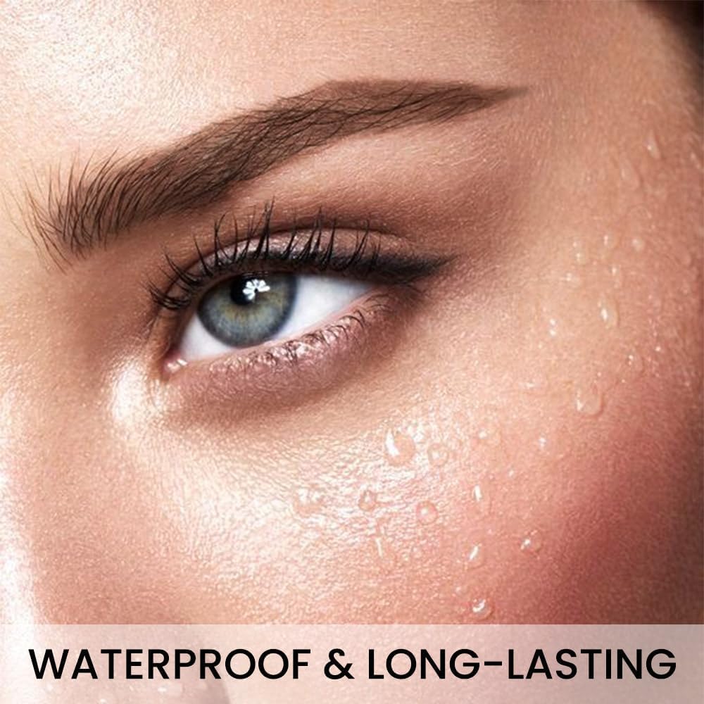 UCRAVO Eyebrow Pen Set Black & Brown 4 Tip Microblading Brow Pencil Combo Pack Waterproof Smudge Proof Long Lasting Eyebrow Marker for Natural Hair Like Brows,Thin Sparse Eyebrows & Professional Look