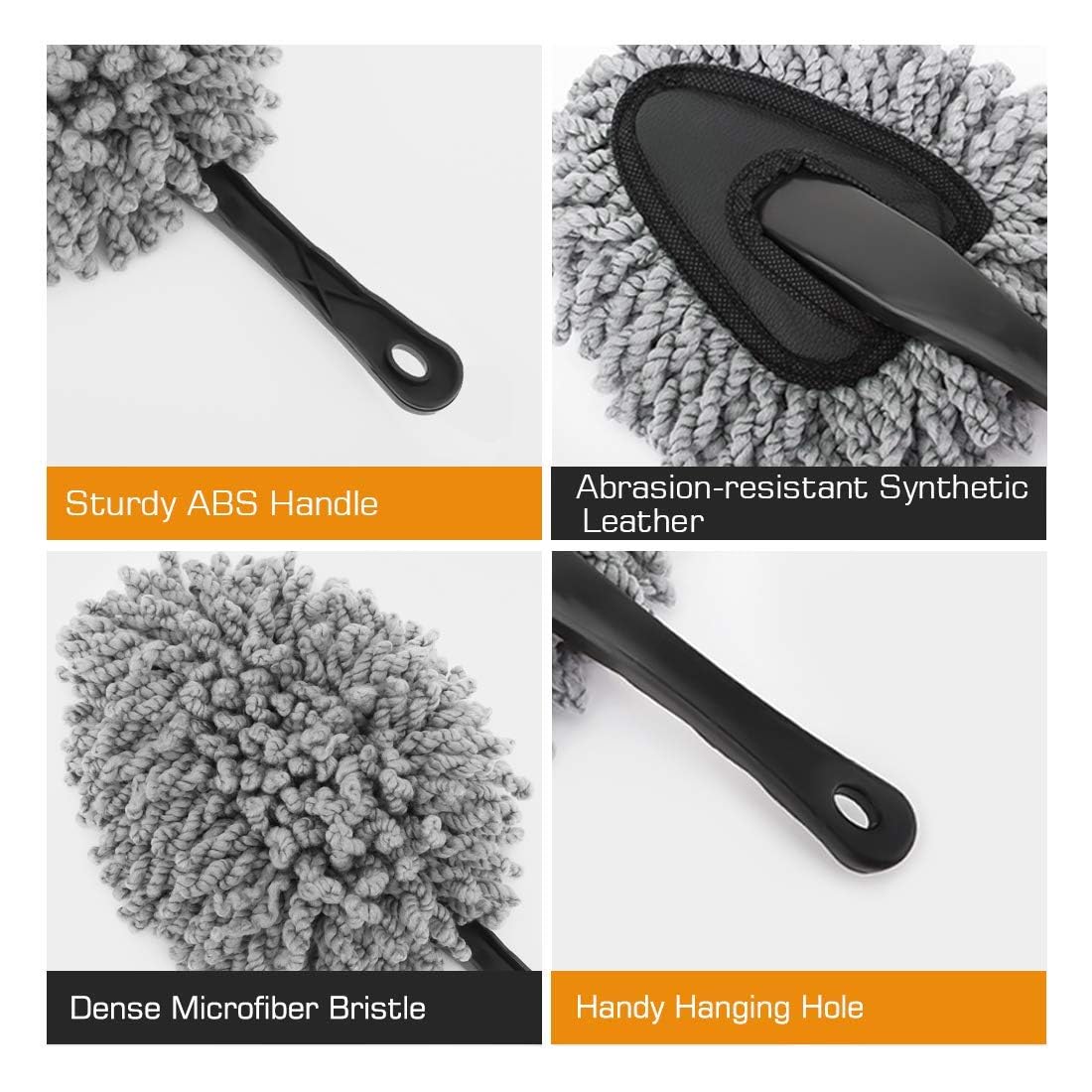 UCRAVO Super Soft Multipurpose Mini Interior Car Duster | Car Cleaning Accessories | Microfiber | Ultra Washable for Dry/Wet Car, Home, Kitchen, Office Cleaning Brush Visit The RIDERSCART Store
