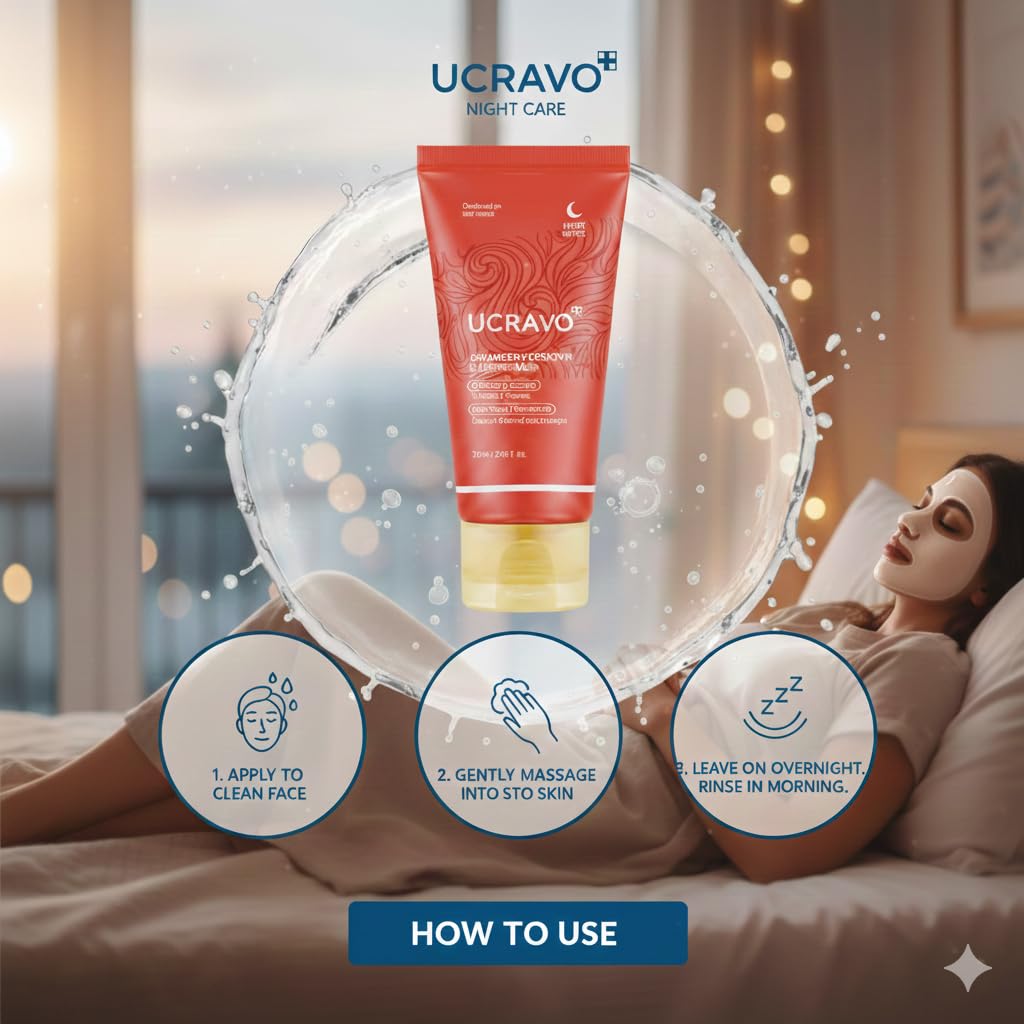 UCRAVO Collagen Overnight Wrapping Peel Off Facial Mask Pack | Hydrolyzed Collagen for Elasticity, Hydration & Glowing Skin | Reduces Sagging, Dullness | Advanced Korean Skin Care Anti-Aging