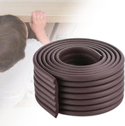 UCRAVO 8 pcs Brown Baby Safety Table Corner Protectors, Furniture Corner and Edge Safety Bumpers, Soft Rubber Foam Cushion Covers, 3M Taped Corner Guards, Baby Child Proofing Pads Rubber Corners