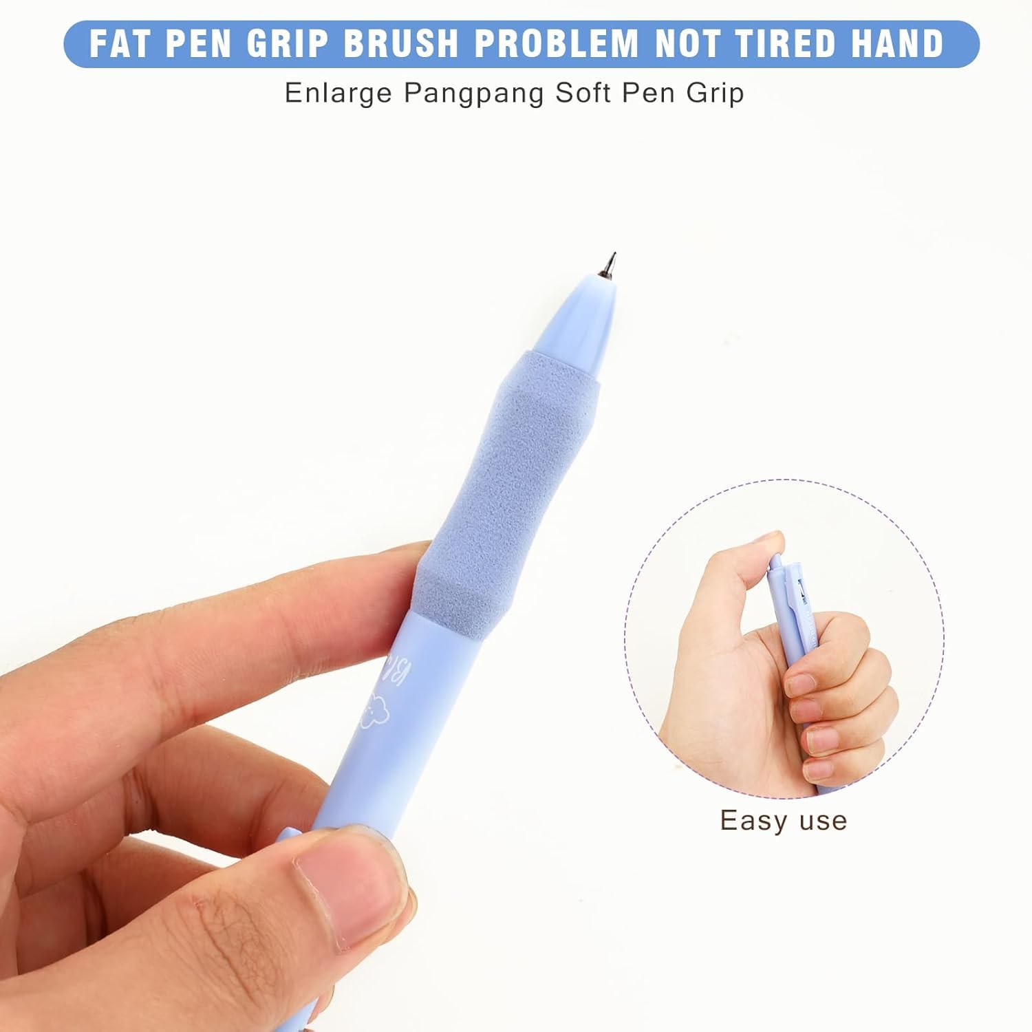 UCRAVO Green Tea 5 Pcs Gel Retractable Quick Dry Blue Ink 0.5mm Fine Point Aesthetic Stuff Ink Comfort Grip Smooth Writing Journaling Note Taking Pens Bulk Pens School Office Supplies Green