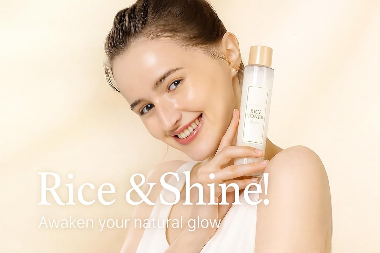 UCRAVO Rice Toner, Milky Toners for Glowing Skin, Rice Water Korean, Glow Essence with Niacinamide,Hydrating for Dry, Dull, Combination Skin,Vegan,Fragrance Free, Glass Skin (Fresh)