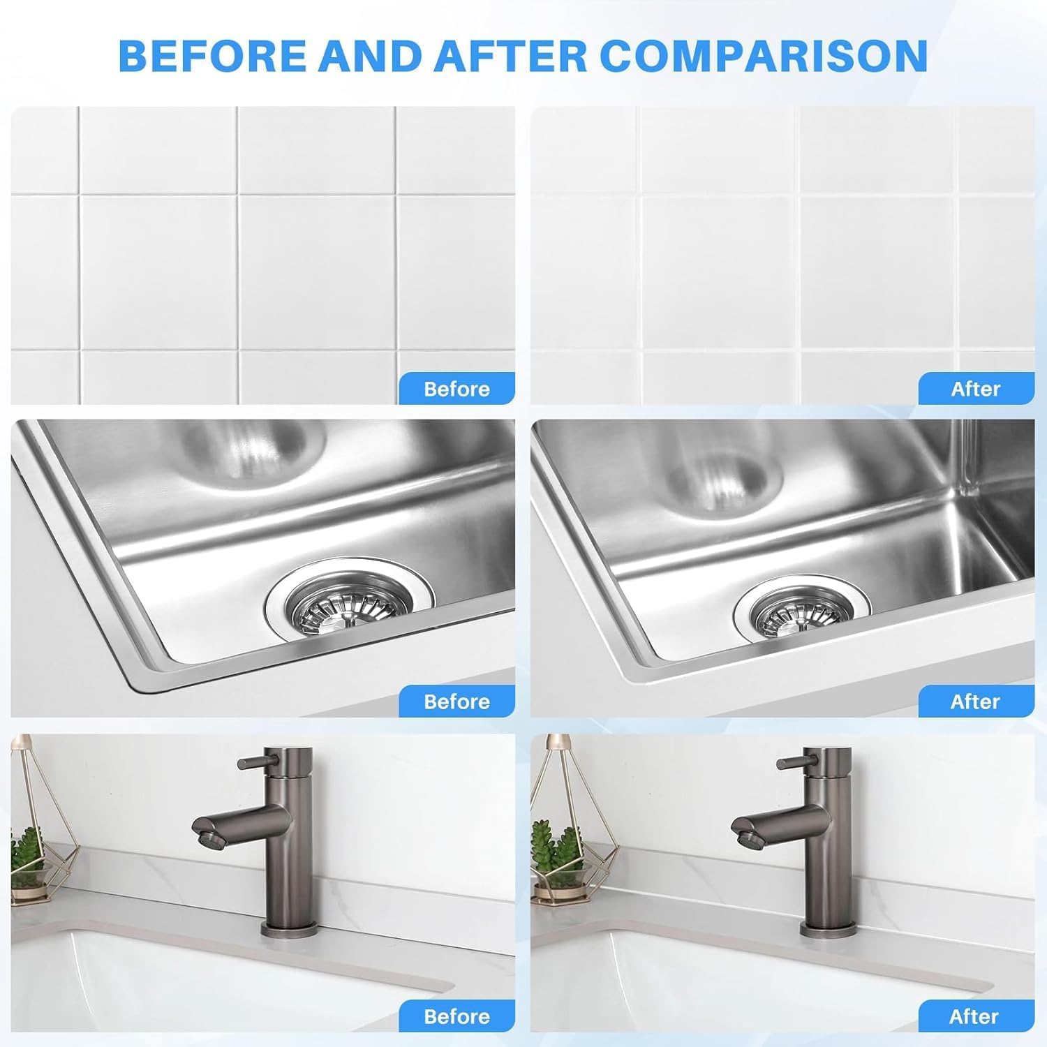 Tiles Gap Filler Waterproof 180ml, New 2025 Waterproof Tile Gap Crack Filler Tube Paste, Grout Repairs Renews Fills Tube, Filling Tile Space, Crack Seal Agent Grouting Paste for Tiles, Gap Sealant