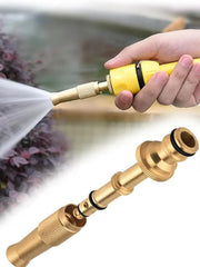 UCRAVO Water Spray Gun for Car Wash, Bike Washing, High Pressure Hose Nozzle, Adjustable Water Flow Jet Sprayer for Gardening, Home Cleaning, Multi-Purpose Brass Nozzle Spray Gun