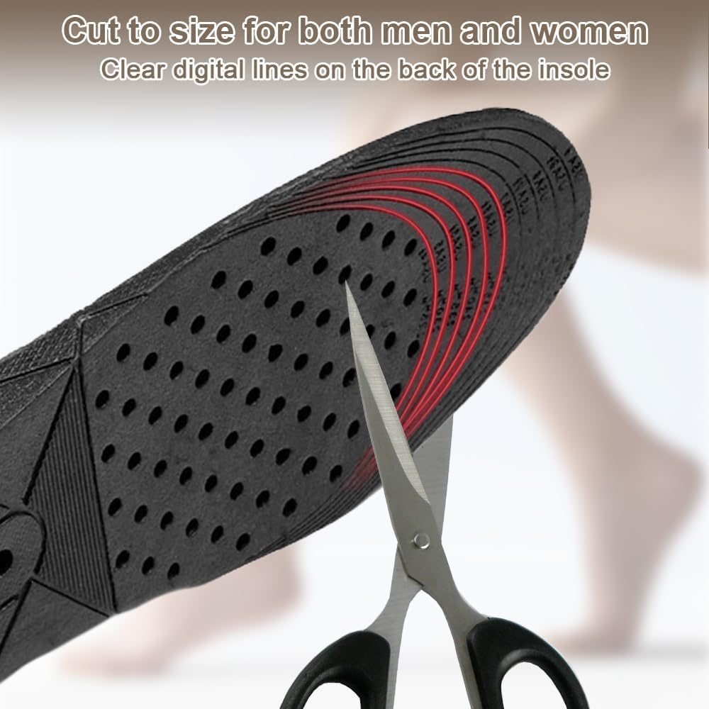 UCRAVO Height Increase Shoe Insoles for Men Heel Lift Insoles for Height Enhancement Shock Absorbing Cushioned Height Boost Inserts for Formal Shoes,Sports Shoes, Casual Footwear, Walking & Daily Use
