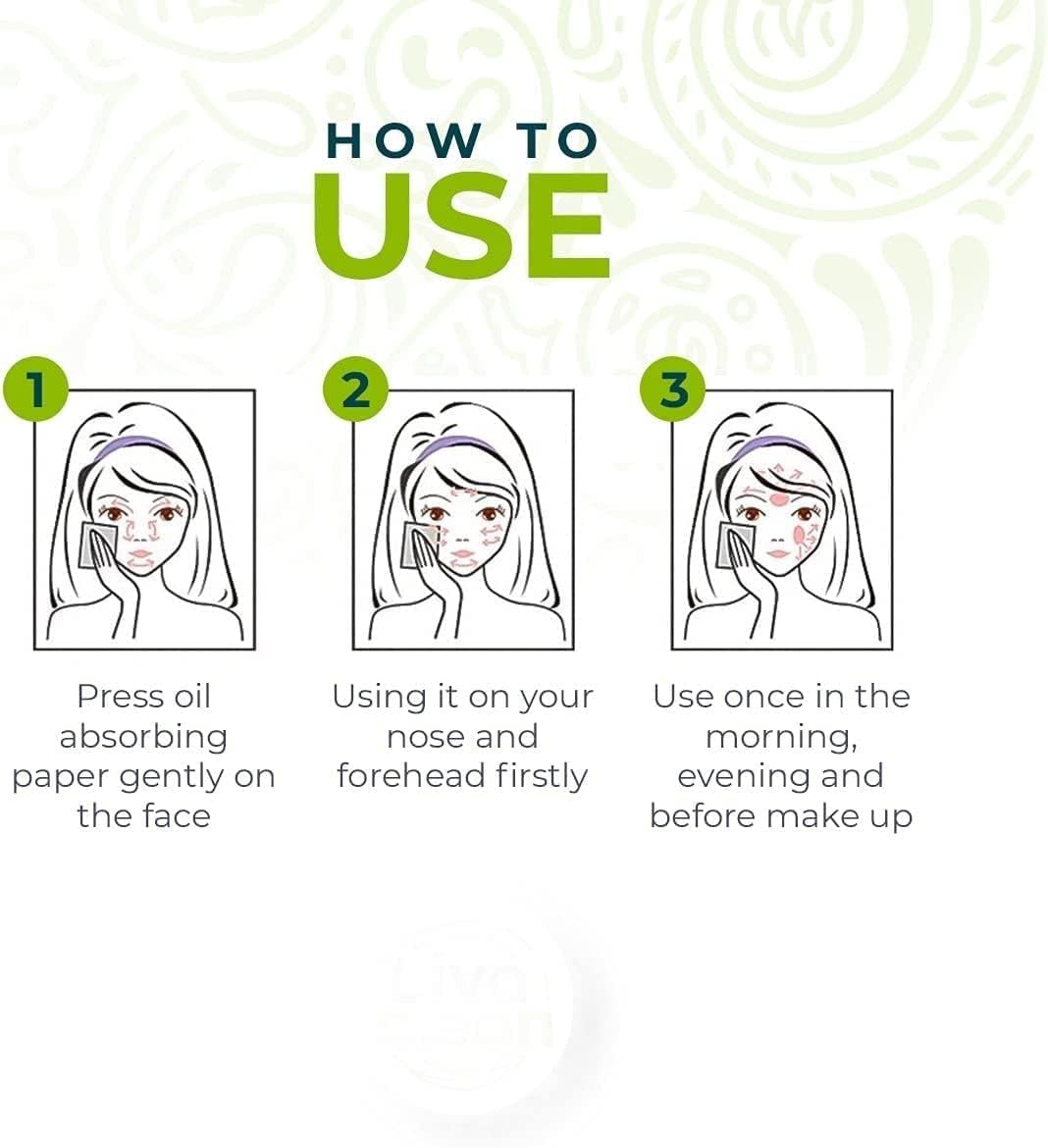 UCRAVO Green Tea Infused Premium Oil Blotting Sheets 100 Pcs Thick Facial Oil Absorbing Papers for Oily Skin Instant Shine Control, Acne & Pore Care Makeup Face Blotting Paper with Portable Dispenser