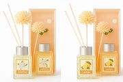 UCRAVO Jasmine & Lemon Reed Diffuser Combo | Refreshing Floral & Citrus Home Fragrance Set with Decorative Flower Reeds | Long Lasting Room Freshener for Bedroom, Living Area, Bathroom, Office & Spa