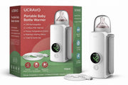 UCRAVO Portable Baby Bottle Warmer Rechargeable Cordless Warmer with Precise Temperature Control Waterless Fast Heating Bottle Heater for Breast Milk & Formula Travel Friendly On-The-Go Feeding Warmer