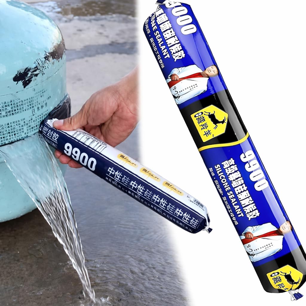 UCRAVO Heavy Duty Waterproof Silicone Sealant for Roof Leakage (750g) - Fast Drying Clear Adhesive for Wall Cracks, Water Tank, Pipe Joint & Bathroom Sealing - Instant Leak Repair Solution