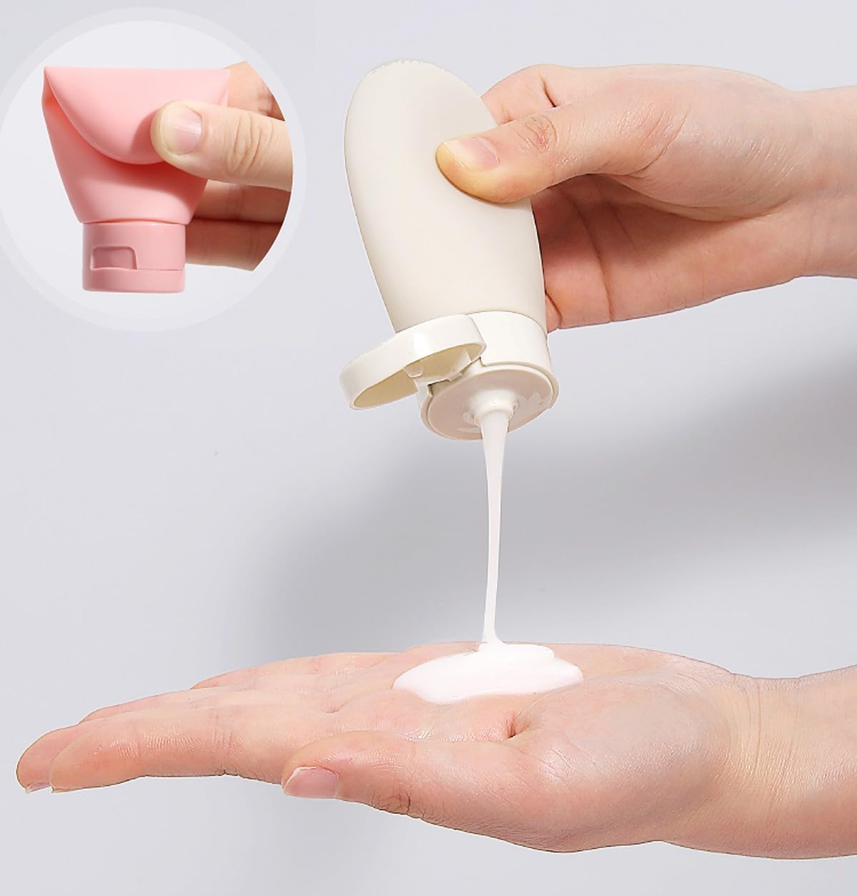 UCRAVO 10 PCS Refillable Travel Bottles for Filling, Set Travel Bottles for Shampoo,Conditioner, Shower Gel, Leak-Proof, Travel Size Containers BPA Free Leakproof Refillable Airplane Travel Accessories