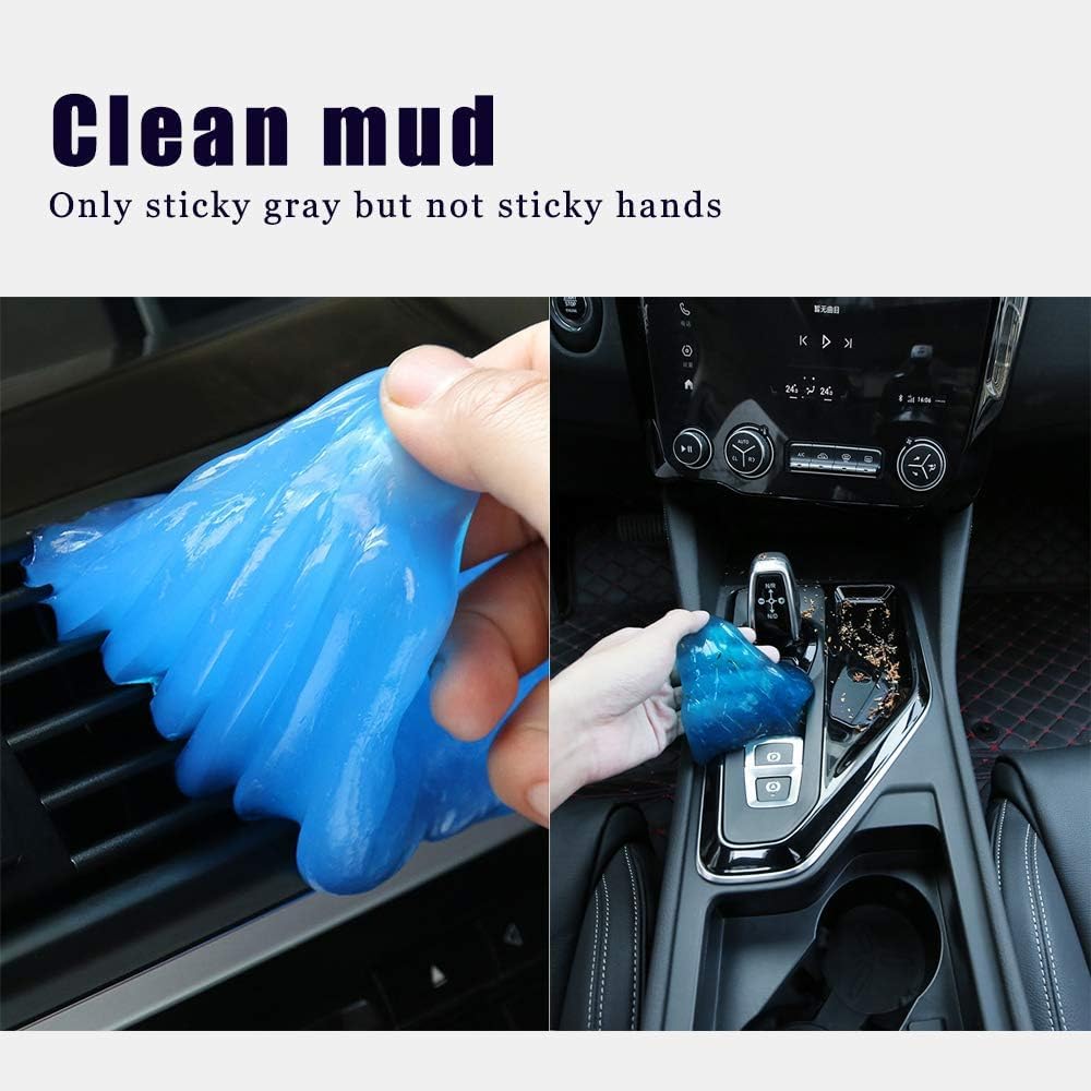 UCRAVO 1pcs Cleaning Gel for Car Detailing Putty Car Vent Cleaner Cleaning Putty Gel Auto Detailing Tools Car Interior Cleaner Dust Cleaning Mud for Cars Dust Cleaner Slime Keyboard Cleaner Gel