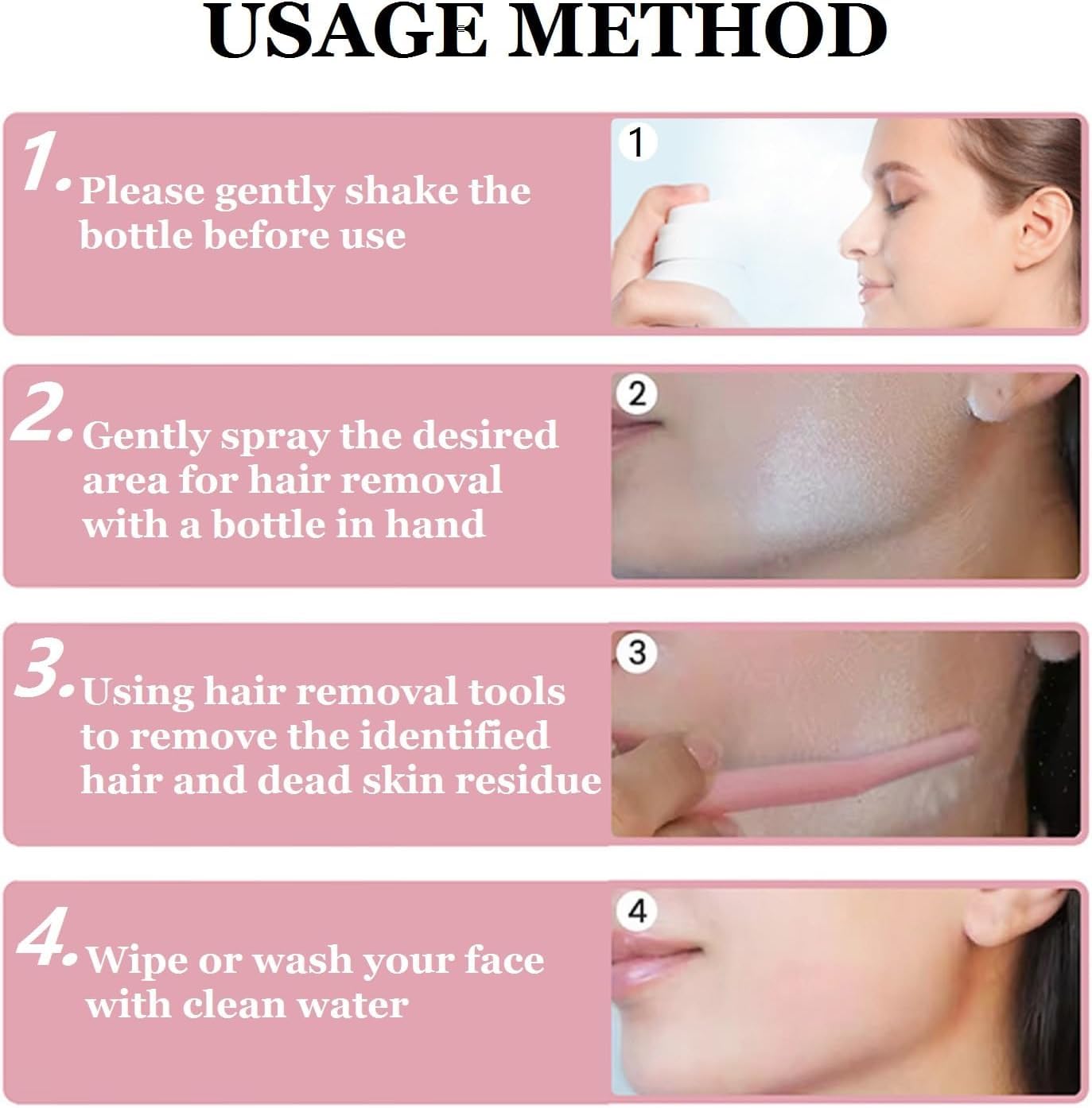 UCRAVO 1 Hair Identifier Spray for Face & Body Shaving Skin & Body Hair Identifying Spray With Razors Paraben Free No Irritation Face Hair Removal for Women Quick & Easy Hair Removal for Smooth, Flawless Skin