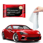 UCRAVO Car Glass Oil Film Cleaner Wipes – 40 PCS Car Window Glas Cleaner Wipes | Oil Film Remover for Windshield | Anti-Glare Water Stain Remover | Cars Glass Polish Wipe for Front & Rear Windows