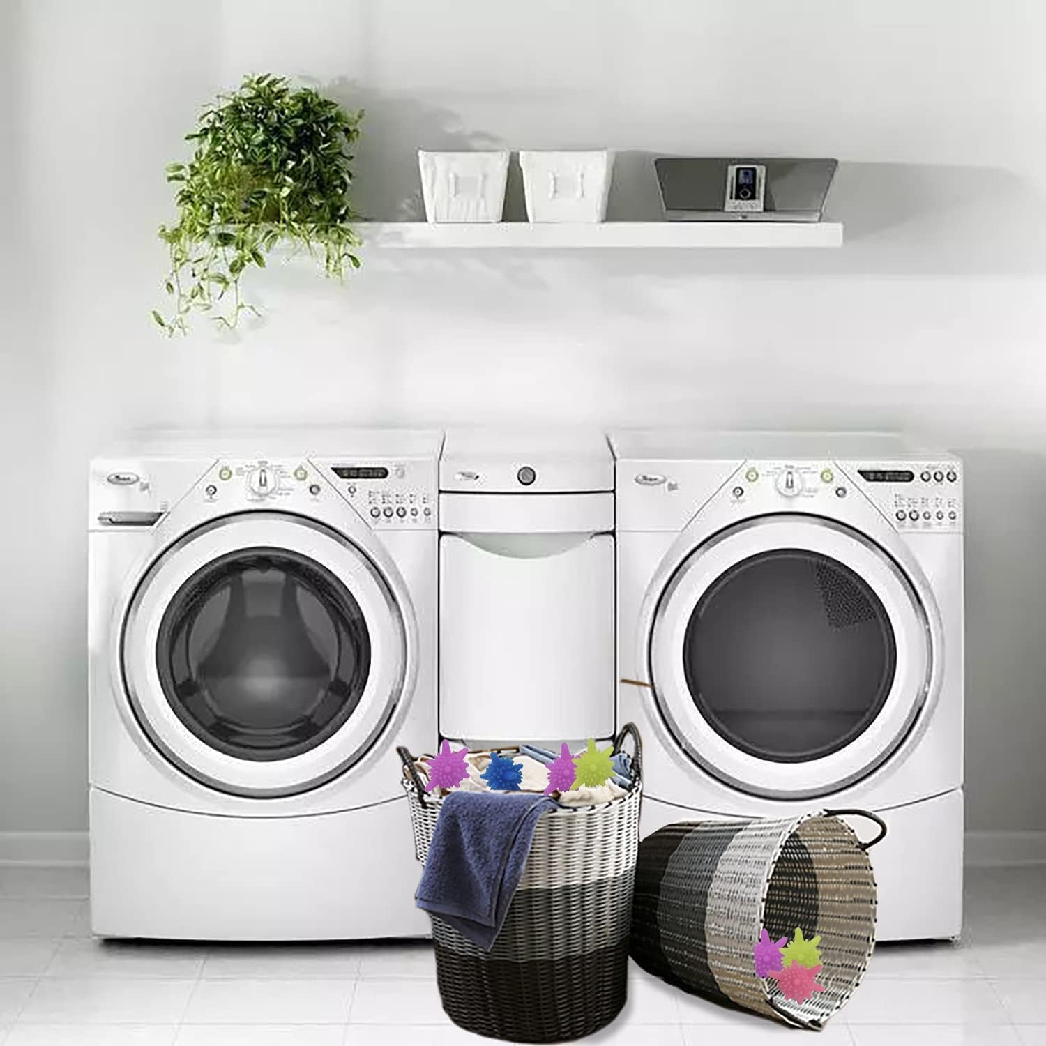 UCRAVO Reusable Laundry Washing Balls 100 PCS for Washing Machine – Deep Cleaning Clothes, Lint & Pet Hair Remover, Fabric Softener Cleaner Balls for Front Load & Top Load Machines