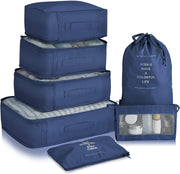 Ucravo Packing Cubes for Suitcases,7 Pcs Travel Luggage Organiser Bags,waterproof Packing Cubes for Backpack Suitcase,travel Essentials Bag Compression Storage Bags,travelling Accessories(grey)