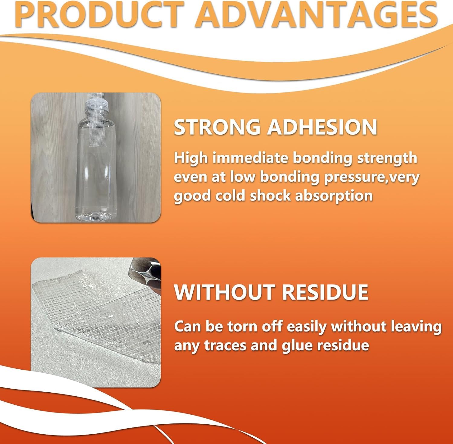 UCRAVO Gen.2 Extra Heavy Duty Double Sided Grid Grip Tape 3 Meter Reusable Multipurpose Adhesive Strip |Transparent, Removable, Washable, Traceless Wall Mounting Tape Strong Sticky Silicone Grip Tape