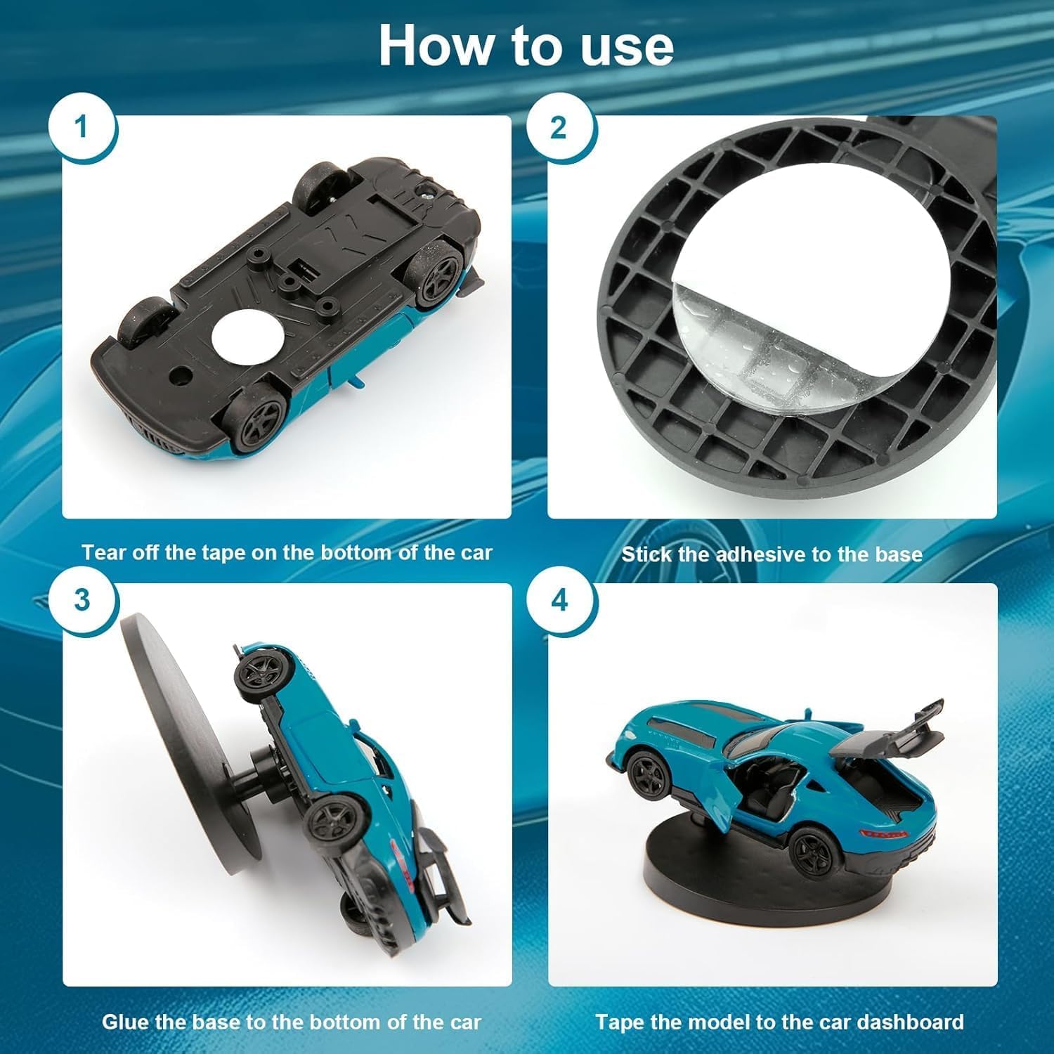 UCRAVO Rotating Car Dashboard Toy | Automatic Drifting Car Model with 360° Rotation | Anti-Stress Dashboard Decor | Creative Interior Accessories | Moving Cars Showpiece for Cars Dashboard