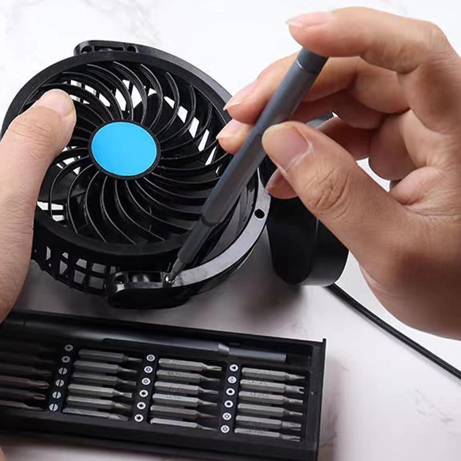 UCRAVO 32-in-1 Small Screwdriver Set, Mini Precision Professional Electronics Repair Tool Kit with 30 Bits Magnetic Driver Kit for Phone, Watch, DIY, Game, Console, Tablet, Computer Maintenance Tool