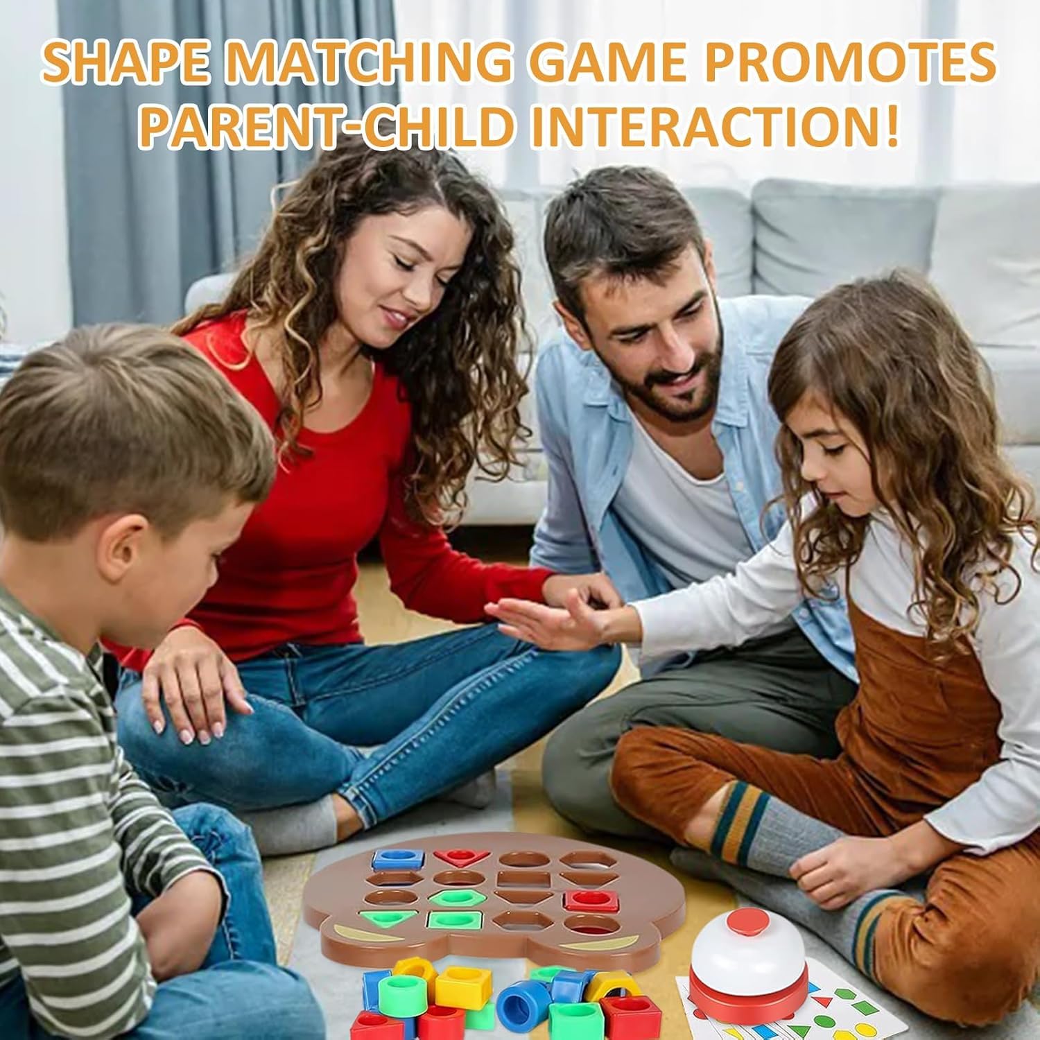 UCRAVO Toys for Children to Learn Shape, Shape Matching Game, Shape Adjustment Game, Colour Sensory Learning Toy, Shape Matching Puzzle Game, Puzzle Game, Montessori Toys Sensory Learning Toy