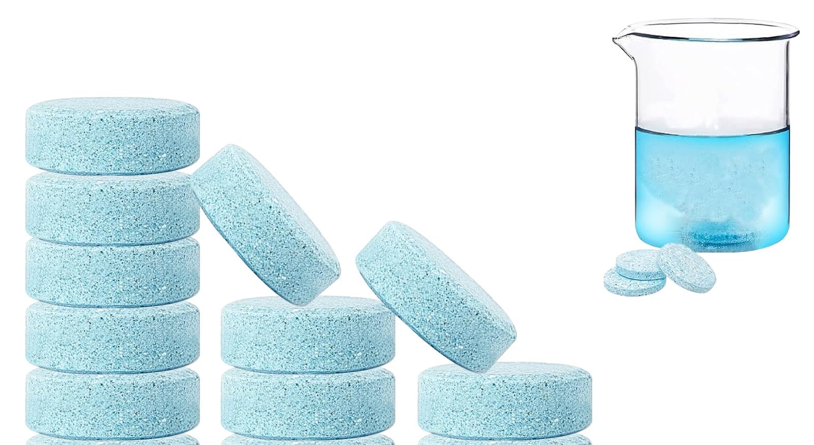 UCRAVO 30 Pcs Screenwash Tablets, Screen Wash Tablets, Screenwash, Screen Wash for Cars, Car Screenwash, Windscreen Washer Tablets, Concentrated Solid Tablets, Wiper Cleaning Tablets for Car Window