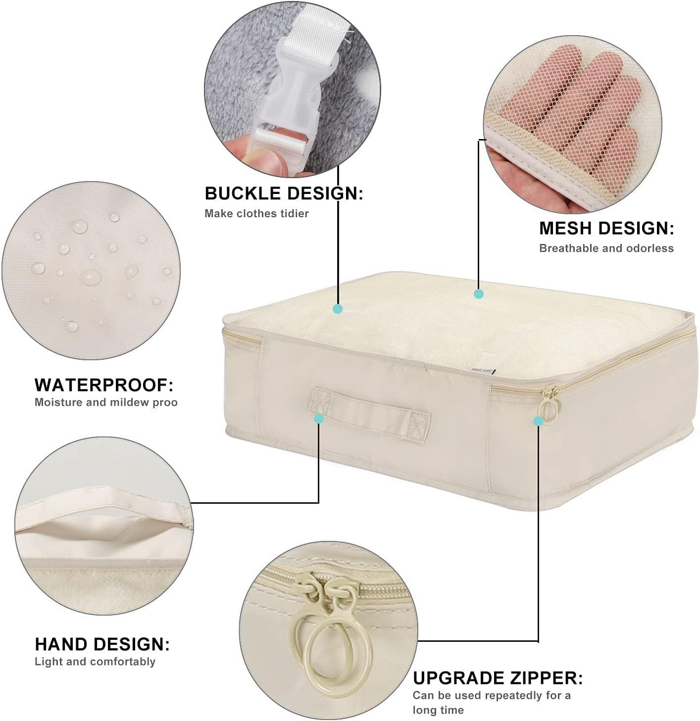 Ucravo Packing Cubes for Suitcases,7 Pcs Travel Luggage Organiser Bags,waterproof Packing Cubes for Backpack Suitcase,travel Essentials Bag Compression Storage Bags,travelling Accessories(grey)