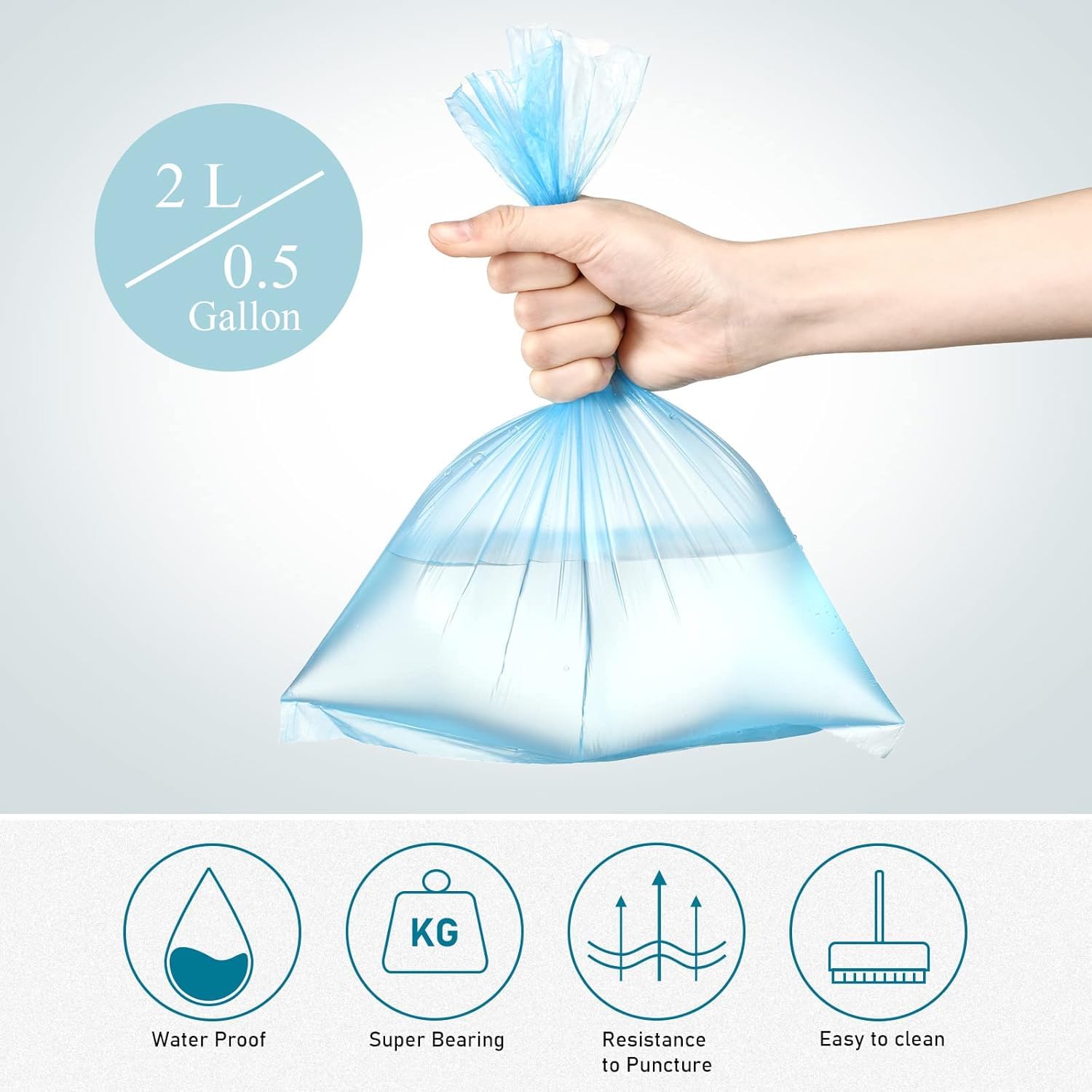 UCRAVO Baby Disposable Diaper Bags 9 Rolls with Dispenser – Leak Proof & Odor Control Nappy Disposal Bags for Newborn Diapers | Travel Friendly Waste Bags for Wet Clothes, Sanitary Pads & Pet Poop