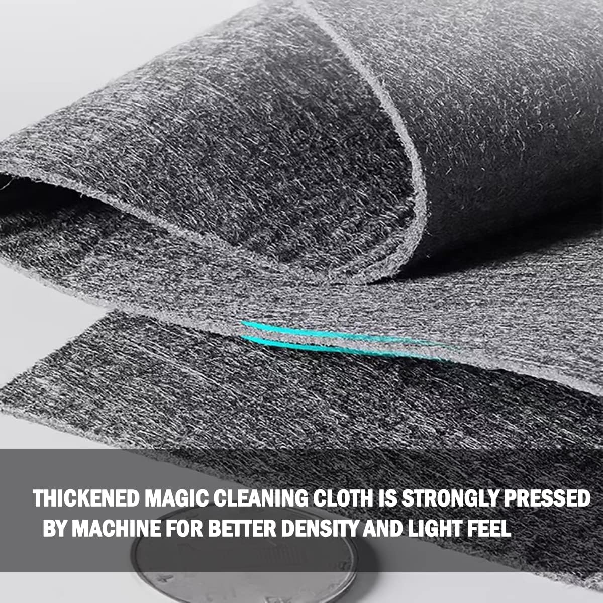 UCRAVO 3Pc Ultra Absorbent Magic Cleaning Cloth 30x30CM Reusable Microfiber Towel for Kitchen,Car,Window & Glass Thick Lint-Free,Streak-Free Miracle Rag for Home,Mirror, & Multi-Surface Cleaning