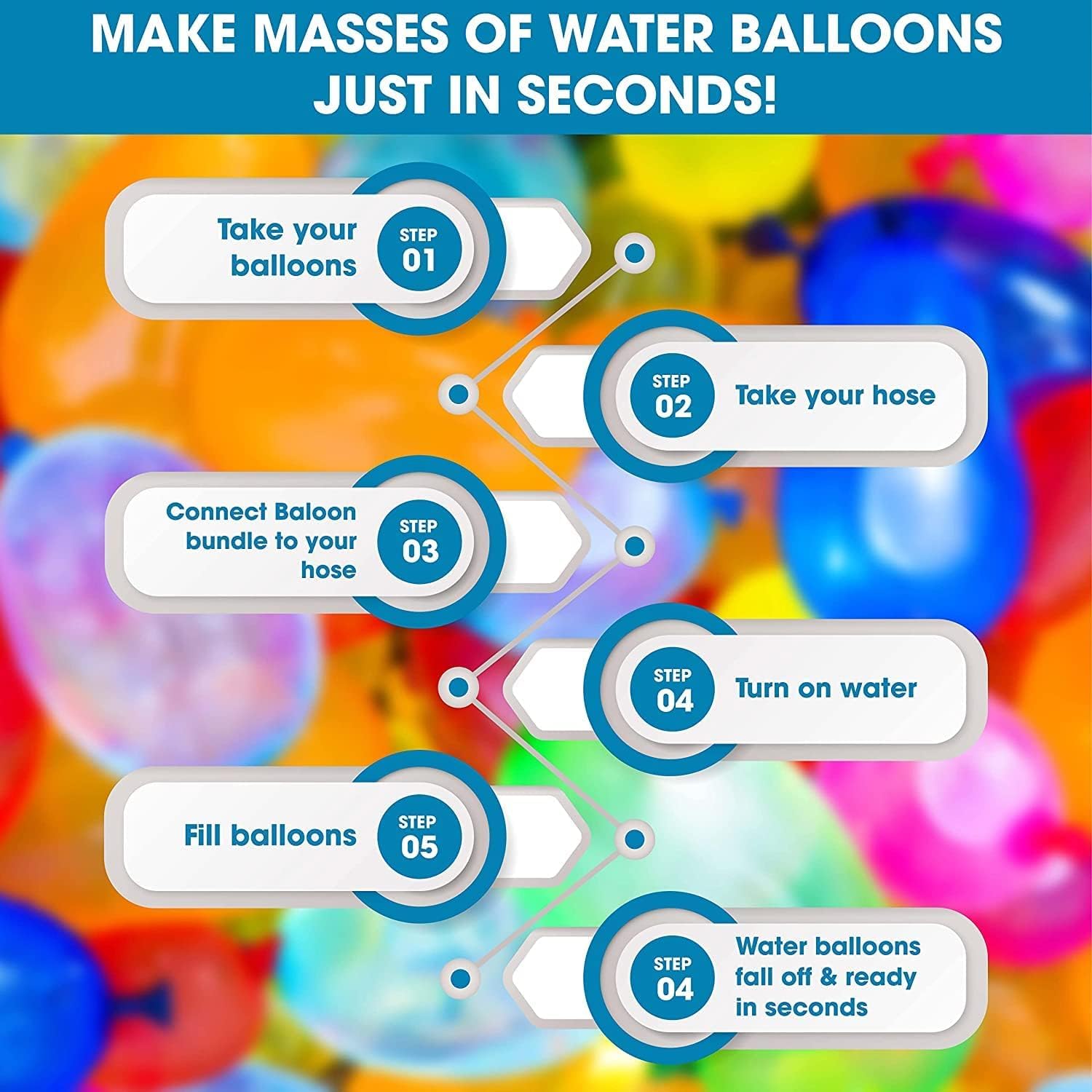 111 Pcs Magic Water Balloons For Outdoor Game | Self Sealing Water Balloons | Water Balloon For Summer Toy | Magic Balloon Water Fun | Balloon For Party Game, Holi Water Magic Balloons