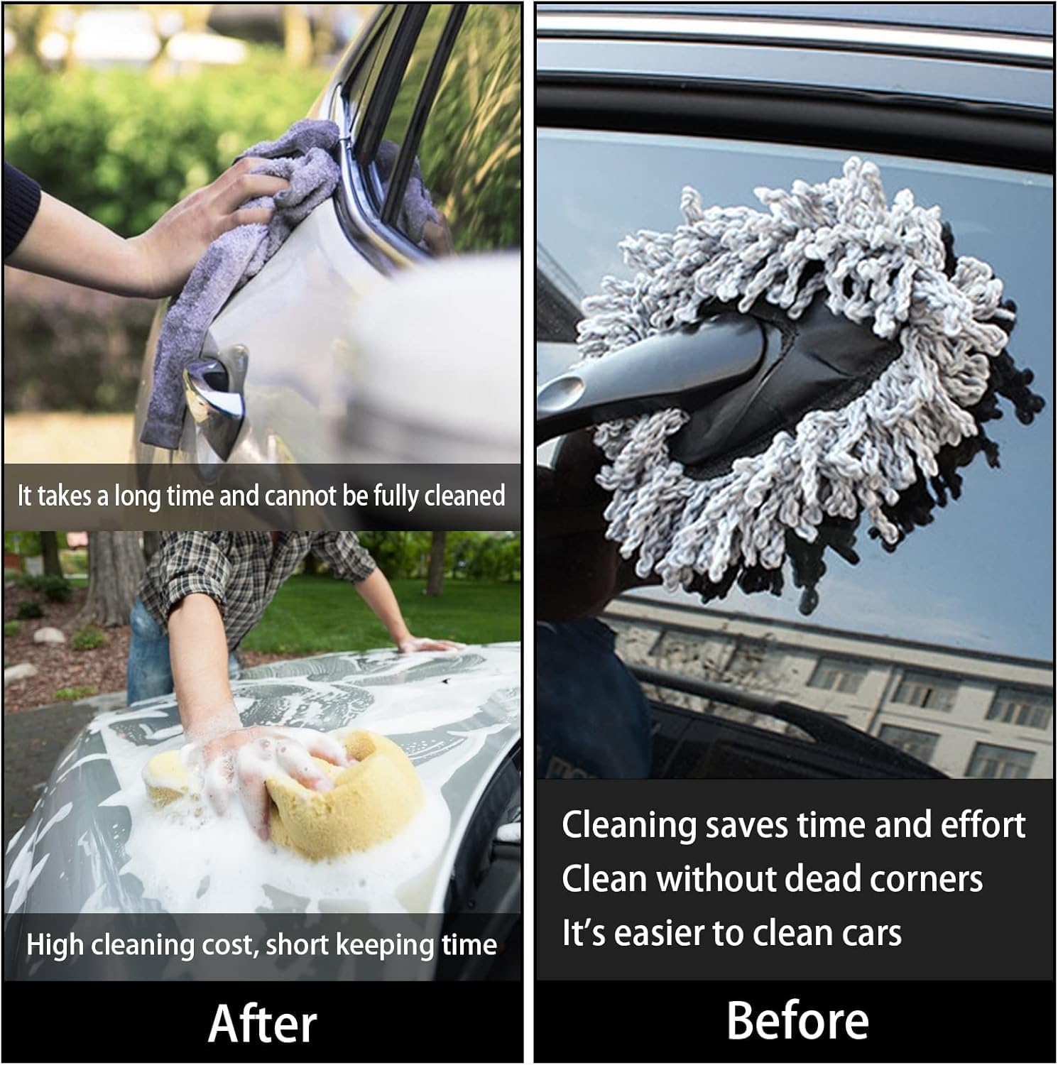 UCRAVO Super Soft Multipurpose Mini Interior Car Duster | Car Cleaning Accessories | Microfiber | Ultra Washable for Dry/Wet Car, Home, Kitchen, Office Cleaning Brush Visit The RIDERSCART Store