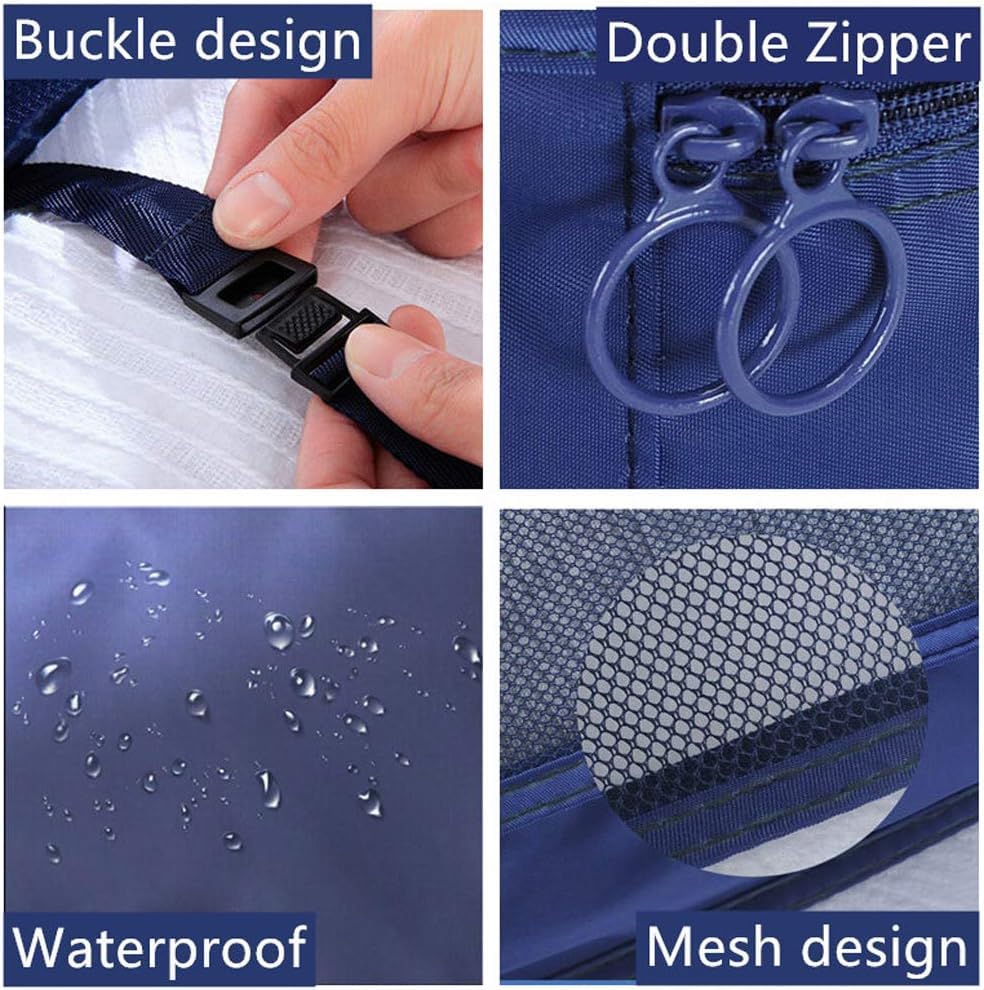 Ucravo Packing Cubes for Suitcases,7 Pcs Travel Luggage Organiser Bags,waterproof Packing Cubes for Backpack Suitcase,travel Essentials Bag Compression Storage Bags,travelling Accessories(grey)