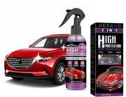UCRAVO 1 PCS High Protection 3 in-1 Quick Coating Spray, Scratch Repair, Fast Wax Polishing, Scratch Repair Ceramic Coating Hand Spray, Waterless Car Wash Cleaning Spray