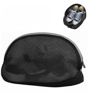 UCRAVO Black Reusable Mesh Shoe Washing Bag for Washing Machine Heavy-Duty Laundry Wash Pouch with Zip Protection Sneaker, Sports Shoes, Baby Shoes Cleaner Bag Machine Wash Safe,Durable & Breathable