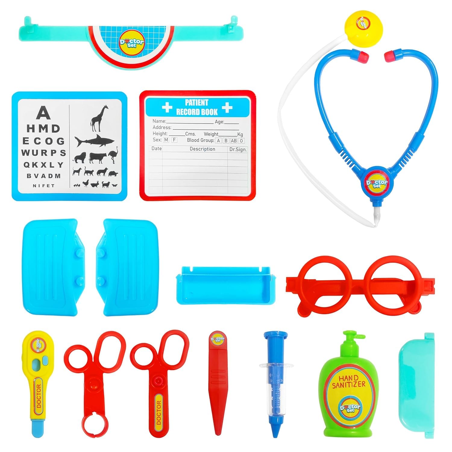 UCRAVO Kids Doctor Play Set Medical Kit Toy for Boys & Girls Doctor Kit with Stethoscope, Tools & Storage Carry Case | Educational Role Play Toy for Toddlers, Preschool Learning,Indoor Activity Toy