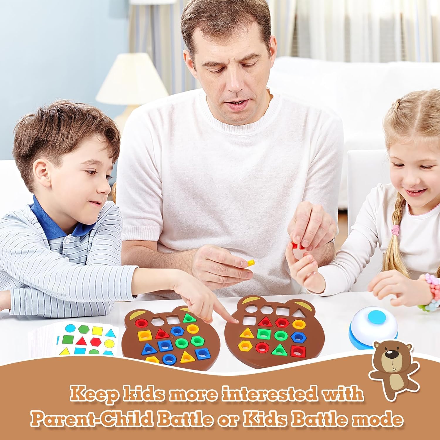 UCRAVO Toys for Children to Learn Shape, Shape Matching Game, Shape Adjustment Game, Colour Sensory Learning Toy, Shape Matching Puzzle Game, Puzzle Game, Montessori Toys Sensory Learning Toy