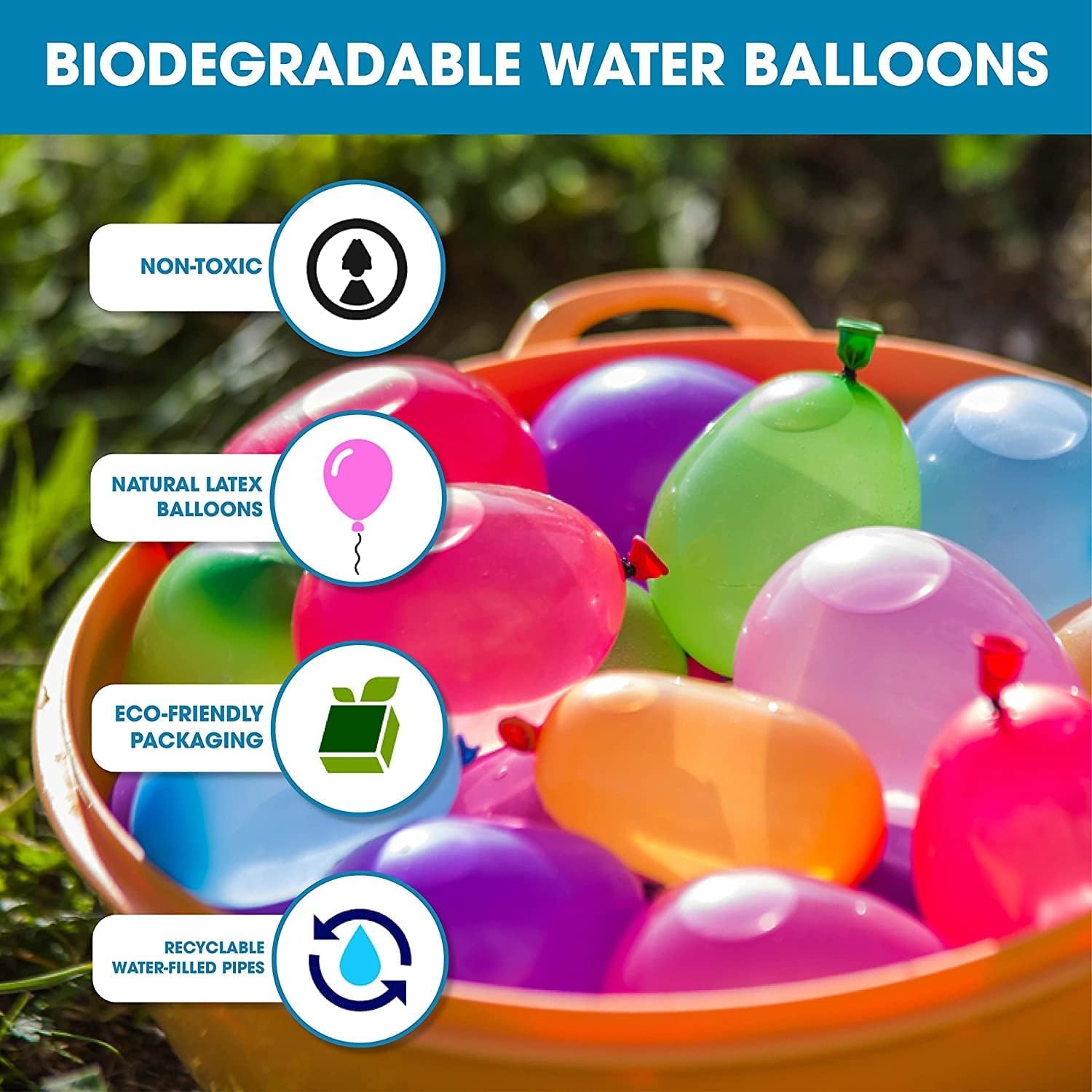 111 Pcs Magic Water Balloons For Outdoor Game | Self Sealing Water Balloons | Water Balloon For Summer Toy | Magic Balloon Water Fun | Balloon For Party Game, Holi Water Magic Balloons