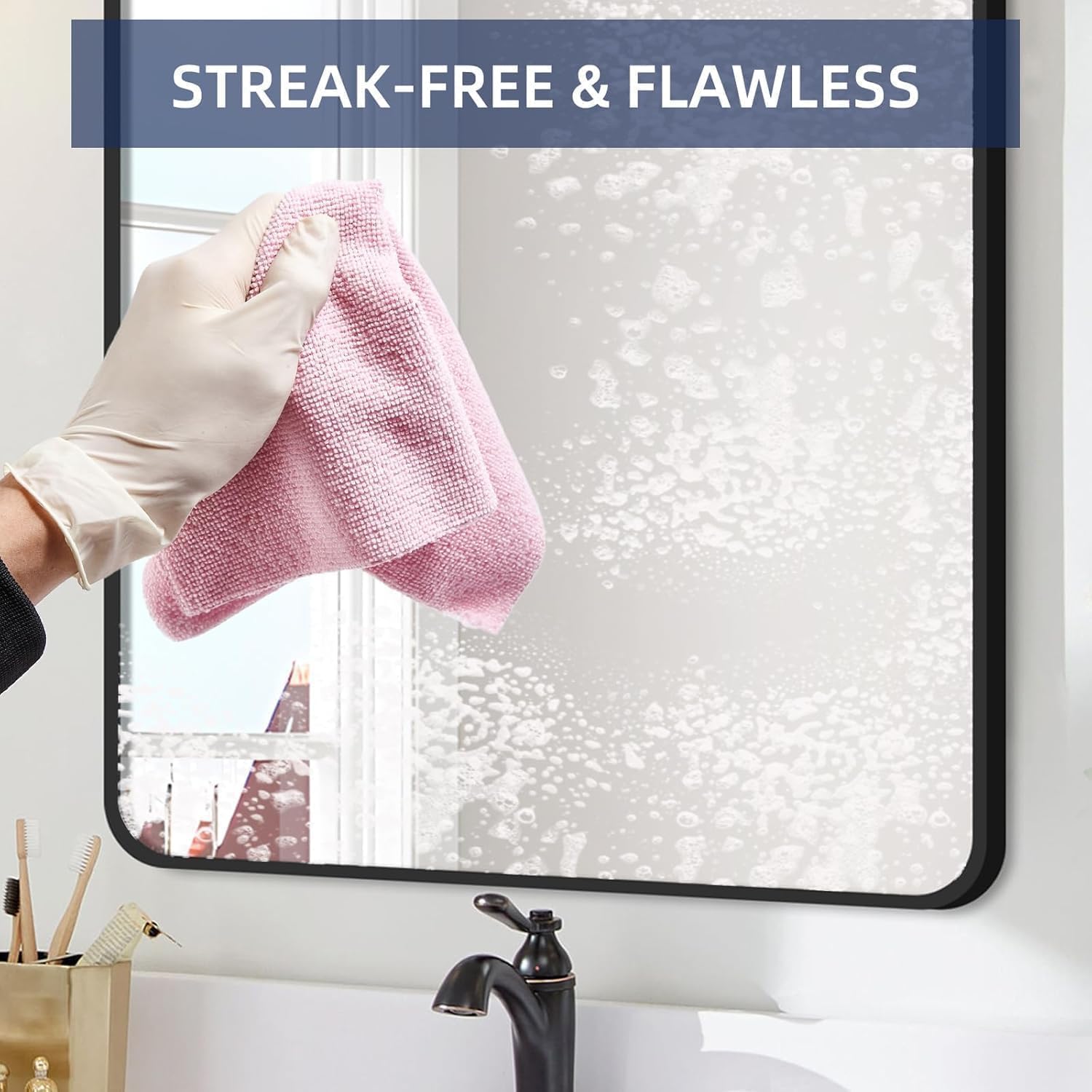 NESTVORA 50 Pack Microfiber Cleaning Cloth Roll | Washable Absorbent Towel for Kitchen | Dust, Stains, Wet and Dry Microfiber Cleaning Cloth | Washable Roll Tear Away for Kitchen & Car