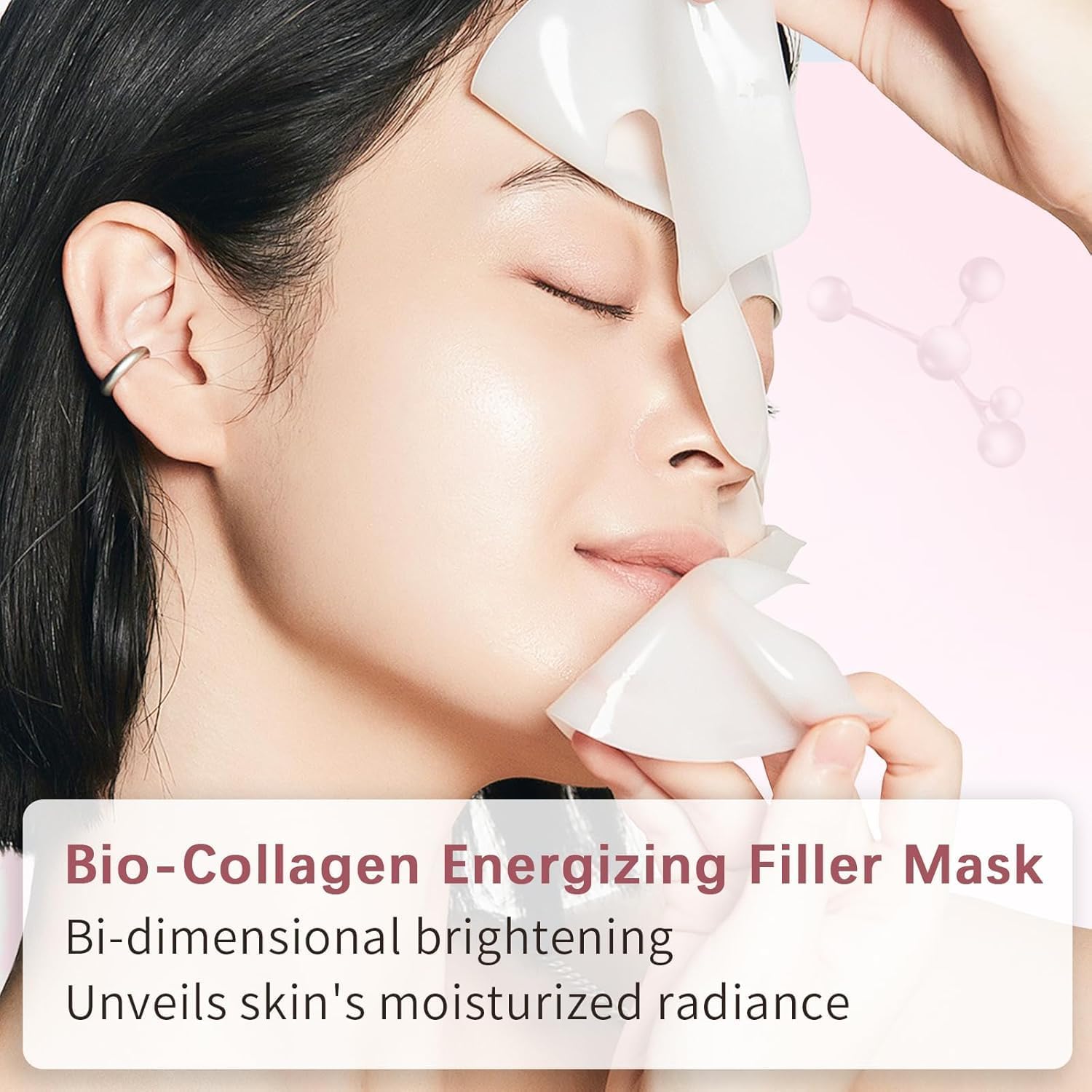 UCRAVO 6 Sheets Bio-Collagen Real Deep Mask, Hydrating Overnight Hydrogel Mask, Pore Minimizing, Elasticity, Plumping Improvement, Korean Skin Care, Valentines Day Gifts for Her