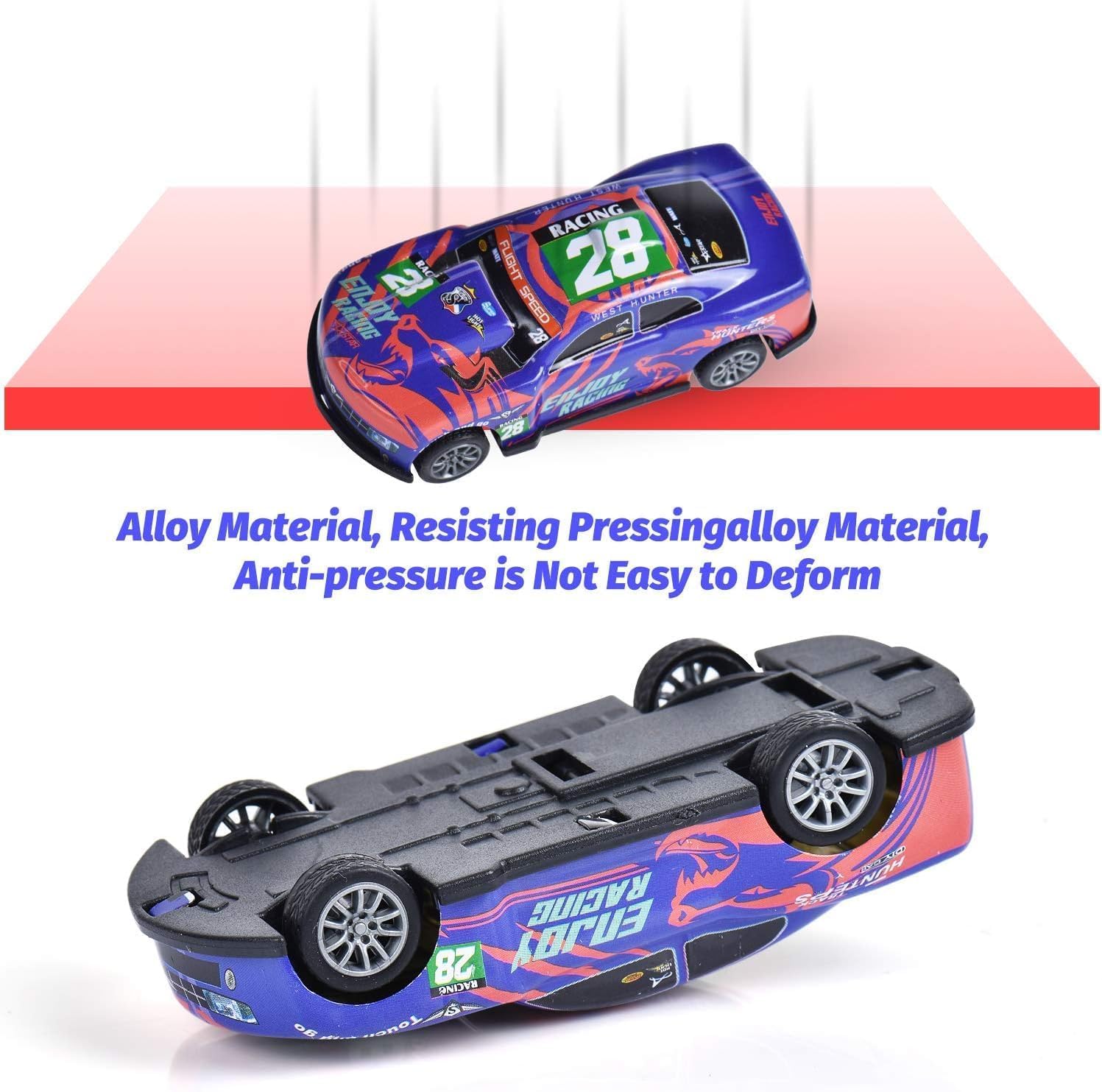 UCRAVO Toy Car Set for Kids (10 PCS) Die-Cast Mini Cars Pack Pull Back Action Vehicles, Racing Cars Toys for Boys & Girls Miniature Car Collection for Gift, Birthday Return Gift, Educational Play Set