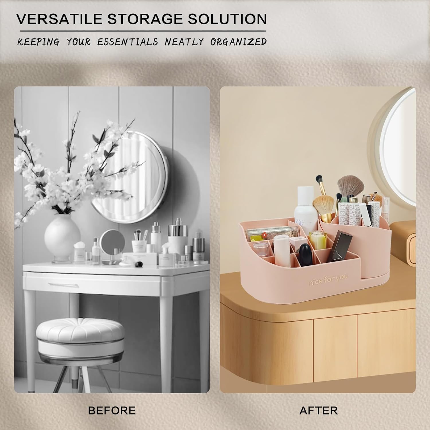 UCRAVO Black Round Mesh Pen Stand, Pencil Holder, Pen Organizer for Desk, Pen Cups, Stationary Storage Stand, Makeup Brush Holders, Pen, Pencil Holder for Office Home and Study Table