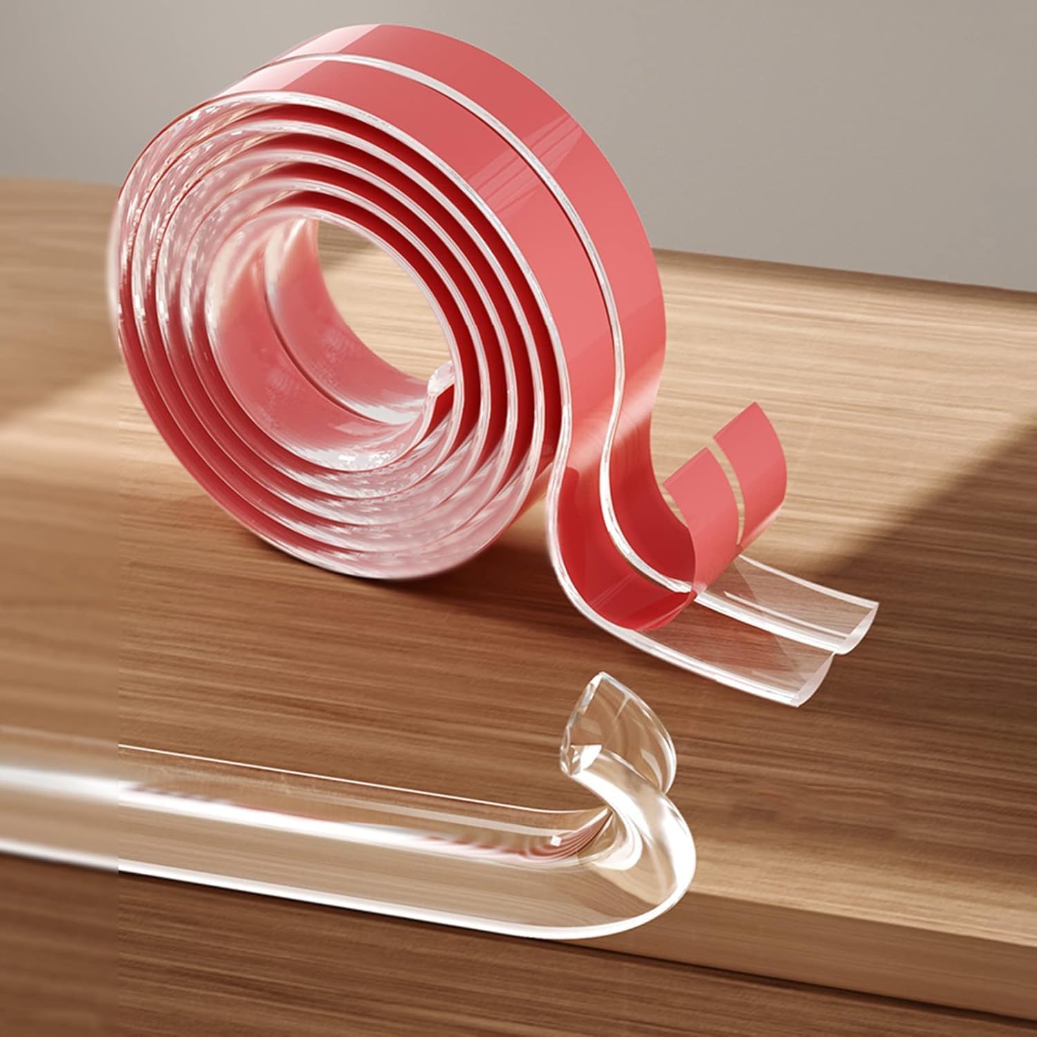 UCRAVO 8 pcs Brown Baby Safety Table Corner Protectors, Furniture Corner and Edge Safety Bumpers, Soft Rubber Foam Cushion Covers, 3M Taped Corner Guards, Baby Child Proofing Pads Rubber Corners