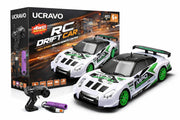 UCRAVO 4WD RC Drift Car for Kids & Adults – High Speed Remote Control Car 2.4GHz, Rechargeable Battery, Racing Drift Car with LED Lights, Toy Car Gift for Boys Girls Age 6 7 8 9 10 11 12+ Years