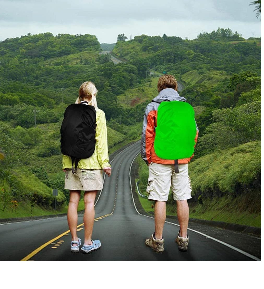 UCRAVO Waterproof Backpack Rain Cover with Adjustable Anti Slip Buckle Strap & Sliver Coating Reinforced Inner Layer for Camping, Hiking, Traveling, Hunting, Biking and More